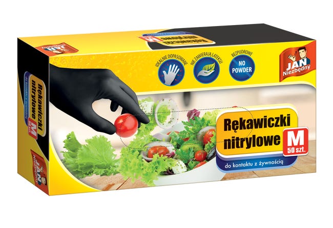 Rekawice ochronne nitrylowe 50 szt r m jan niezbedny 84800546