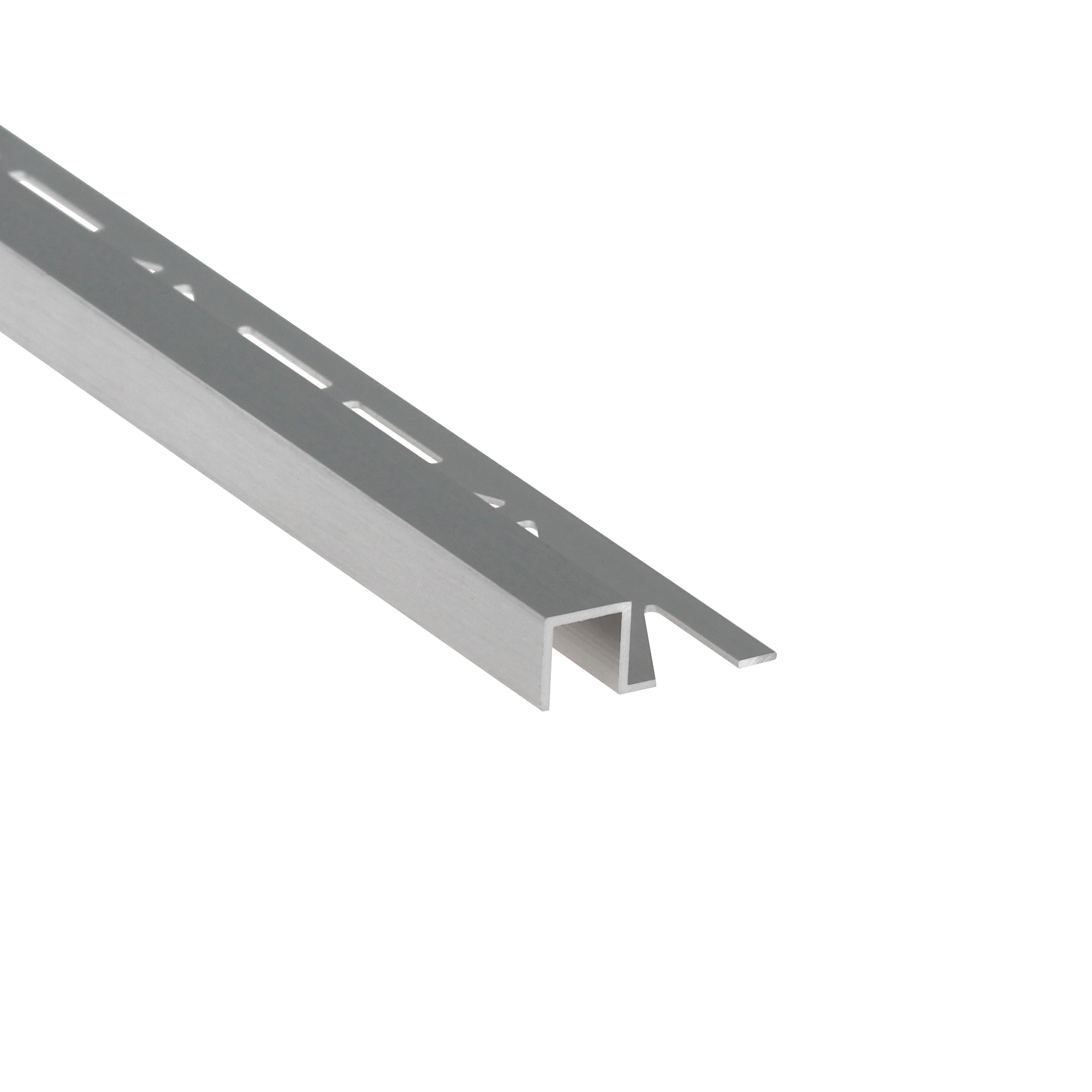 Profil wykończeniowy aluminium kwadrat 8 x 10 mm / 2.5 m Srebrny szczotkowany Standers