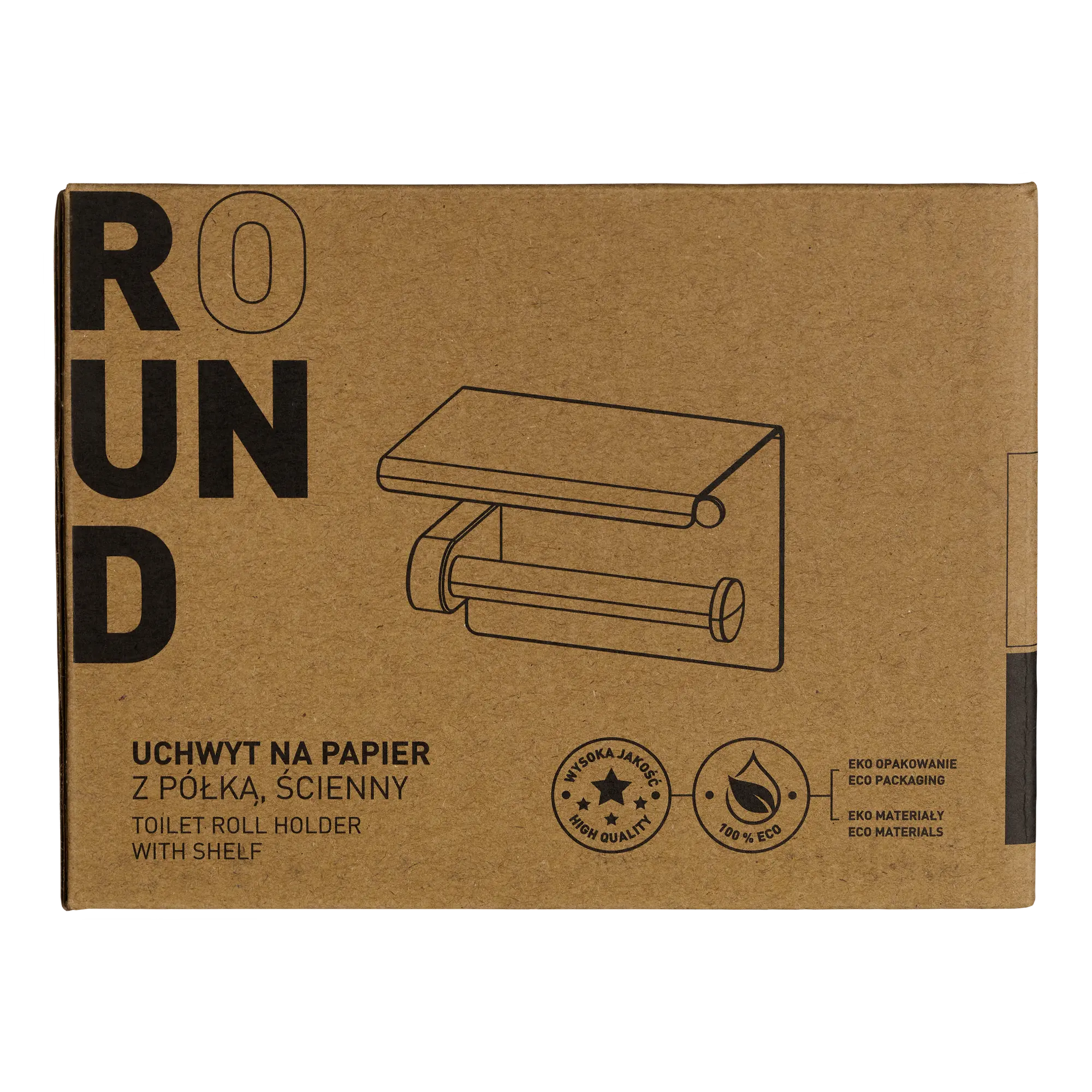 Uchwyt ścienny na papier toaletowy Round Deante - 5