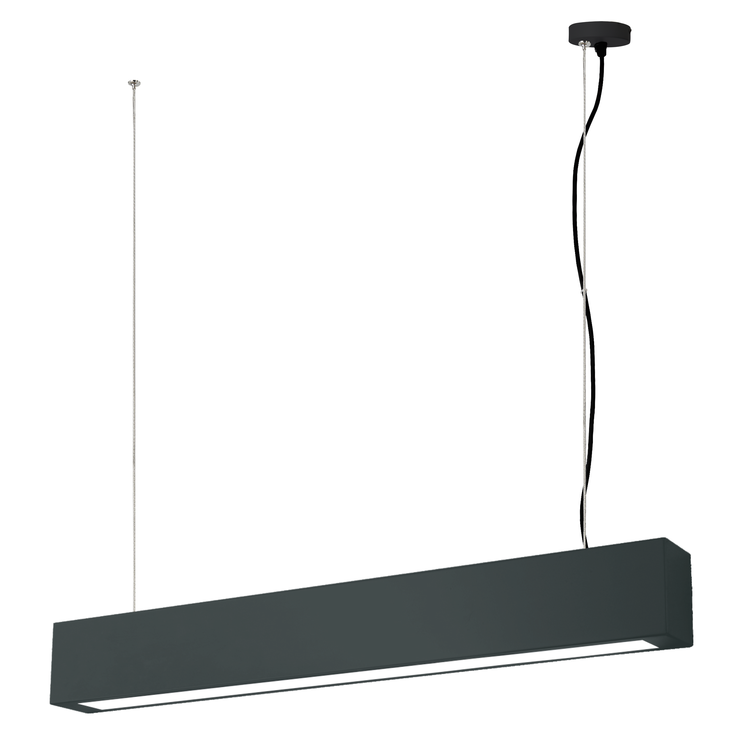 Lampa wisząca Ibros czarna 1440 lm LED