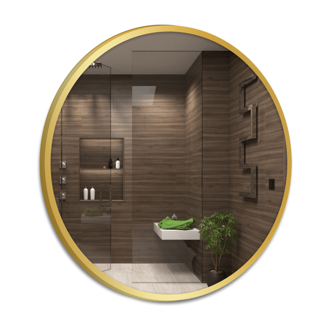 Lustro bez oświetlenia Rund Gold 80 Venti