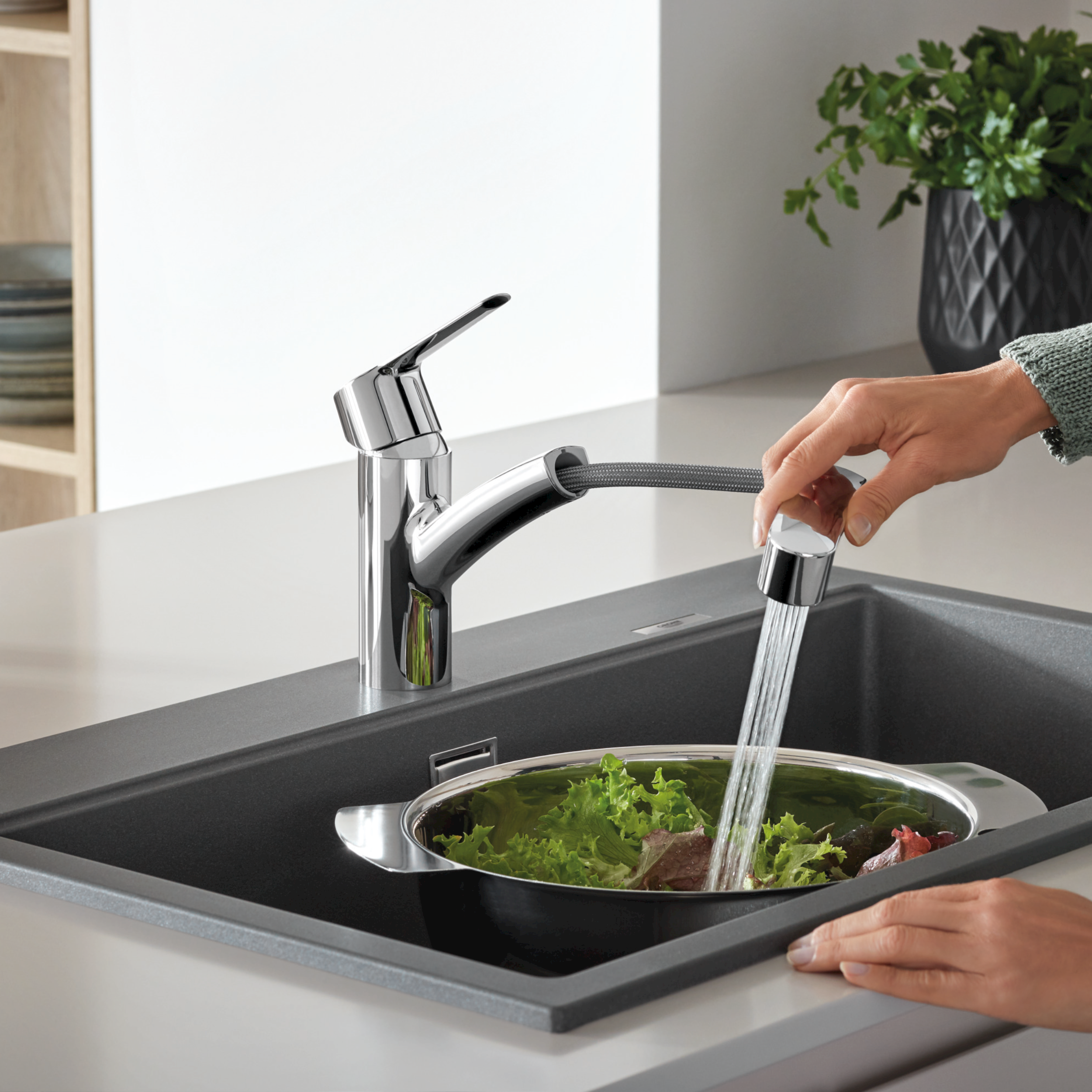 Bateria kuchenna z wyciąganą wylewką QuickFix Start 2021 Grohe - 5