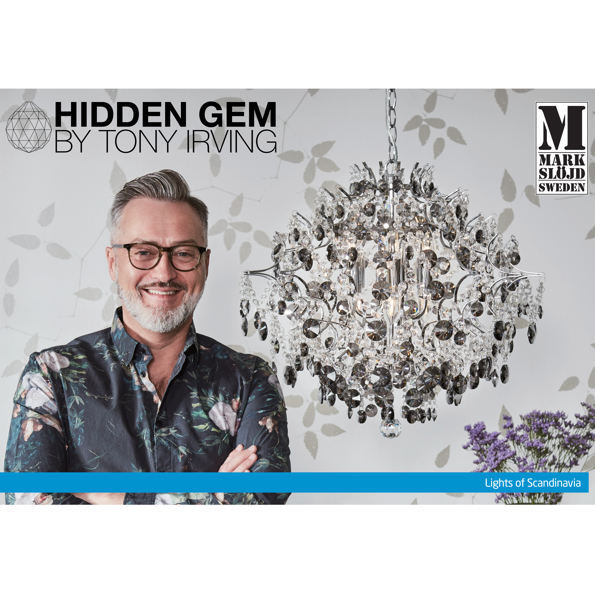 Żyrandol Hidden Gem z kryształami 6 x E14 Markslojd - 5