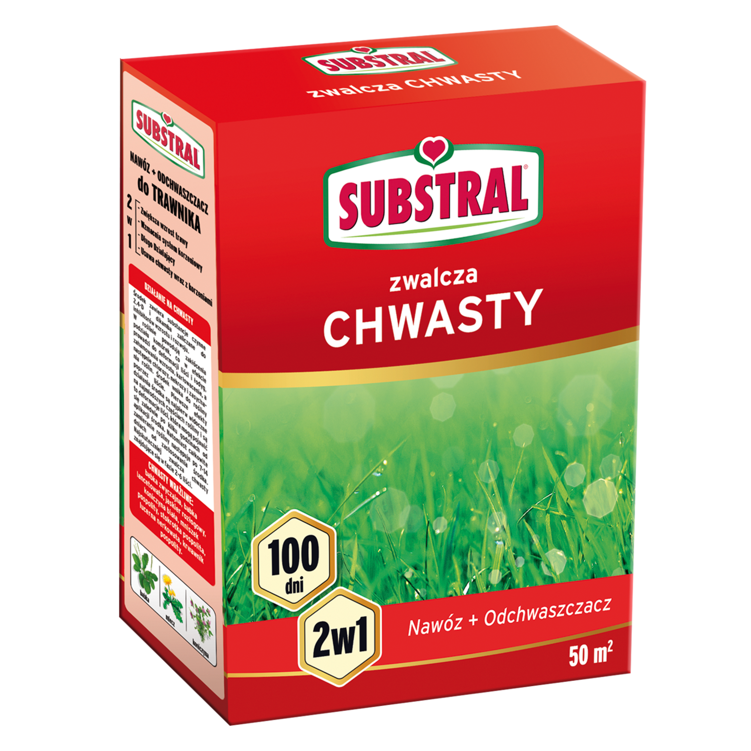 Nawóz do trawnika odchwaszczacz 100 dni 1kg Substral