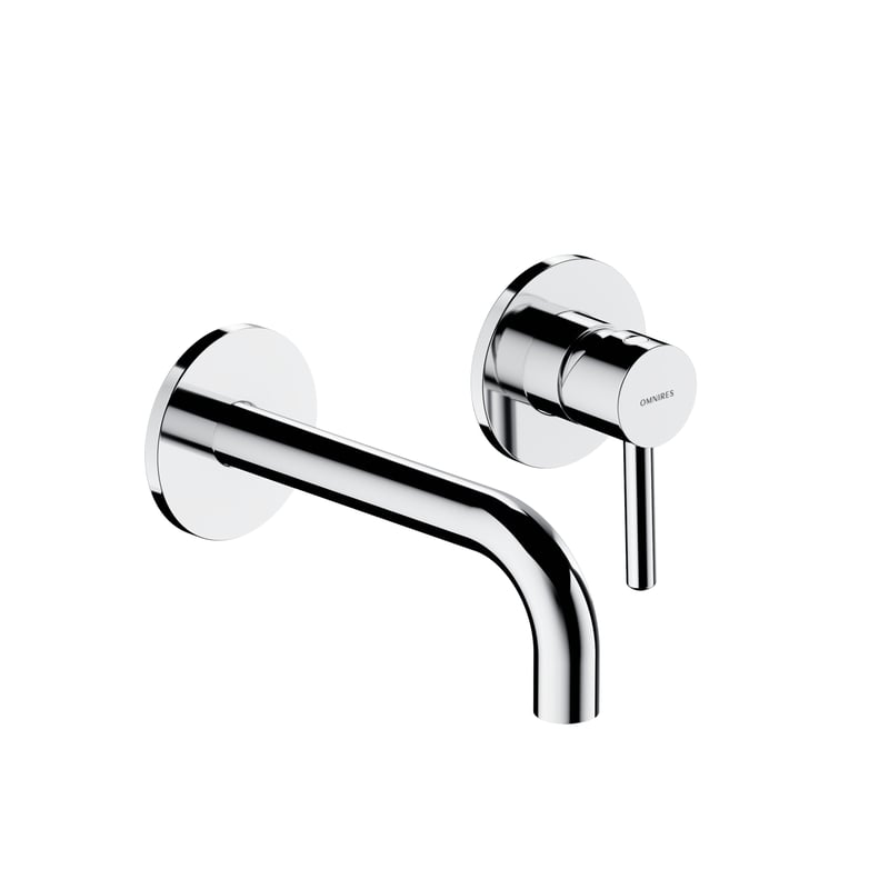 Bateria umywalkowa podtynkowa głowica 25 mm chrom Simplon Omnires