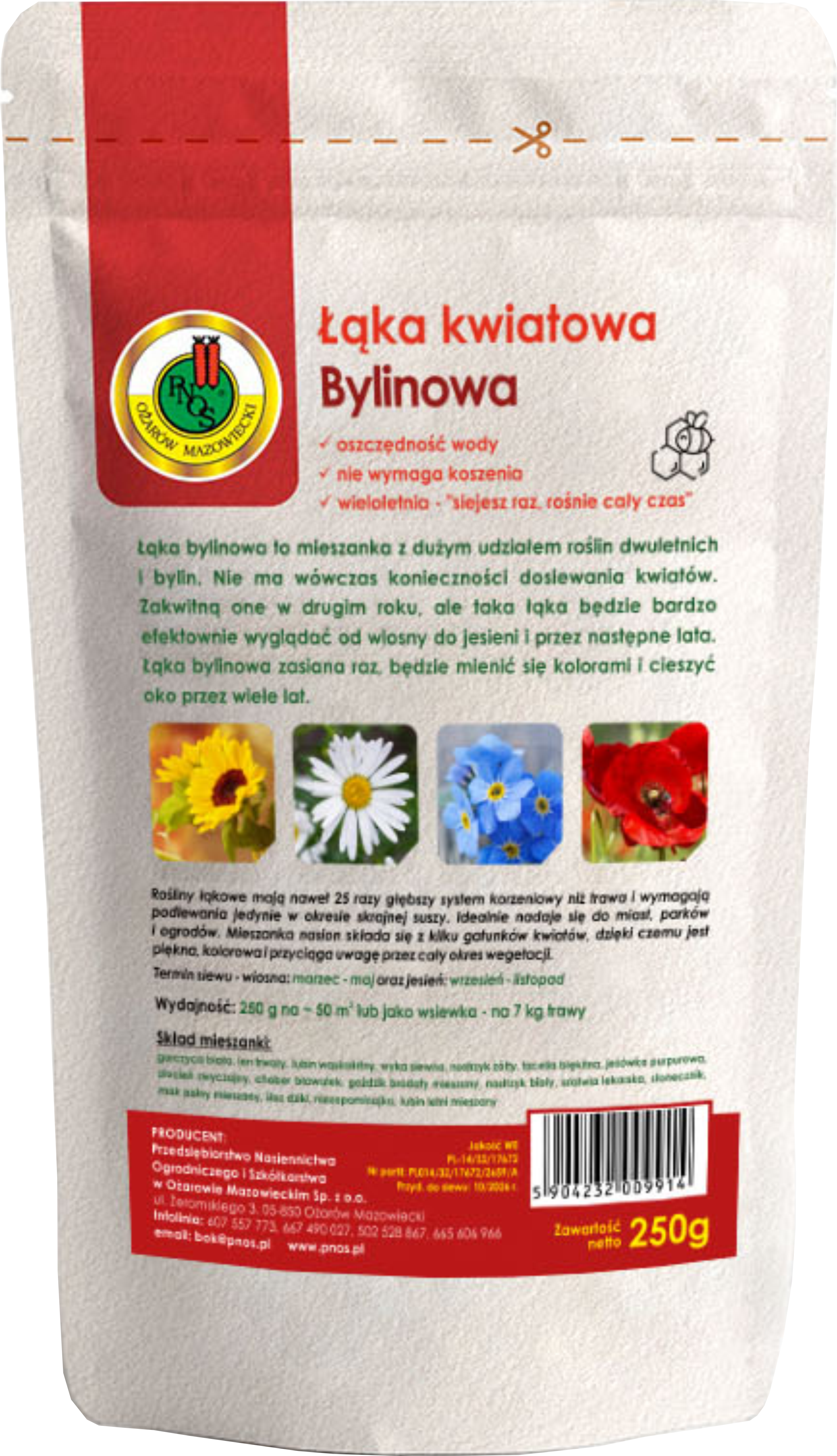 Łąka kwiatowa bylinowa 250g Pnos