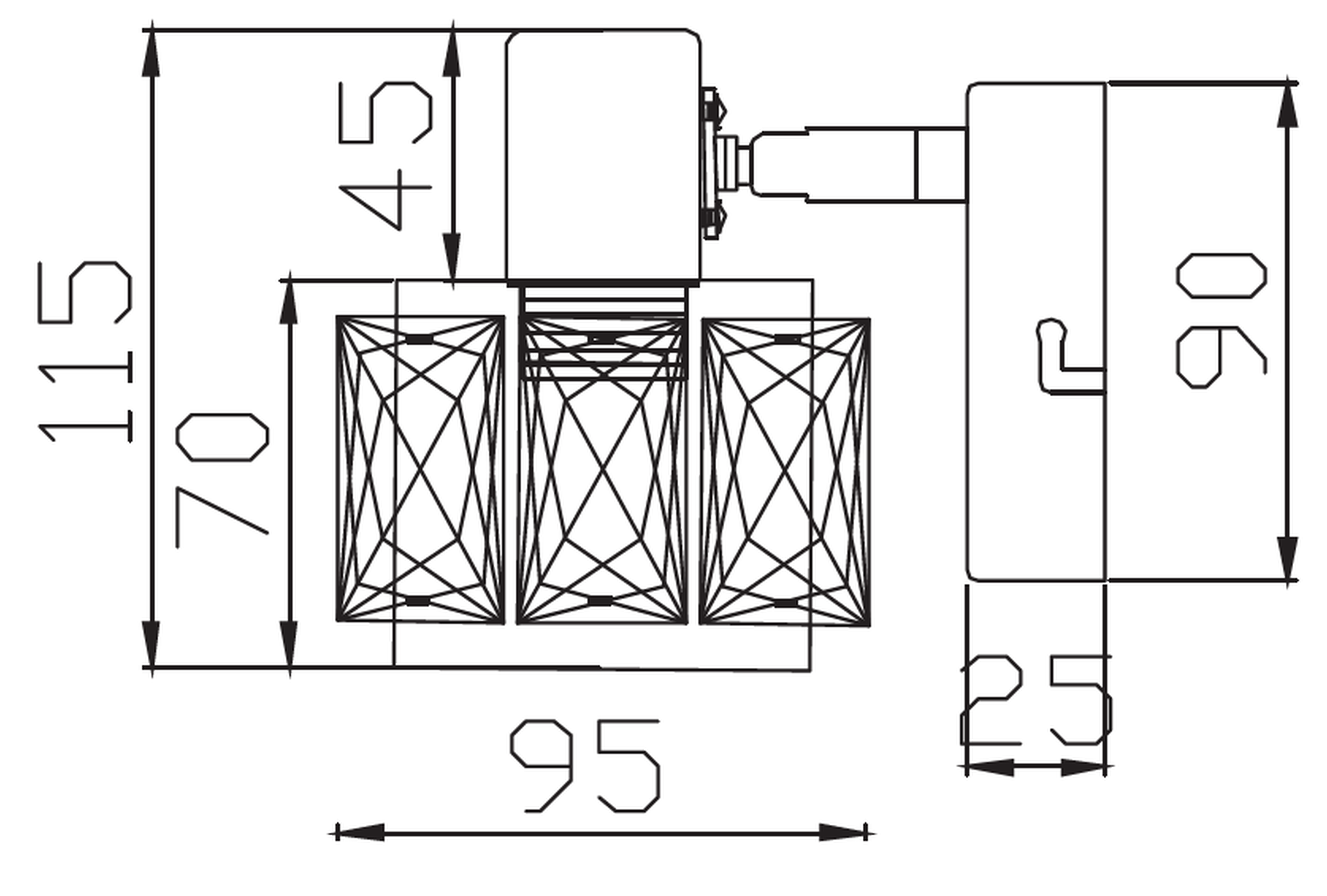 Reflektorek Crownie chrom E14 Reality - 2