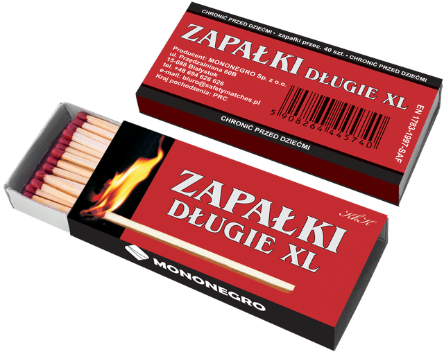Zapałki długie XL 40/96