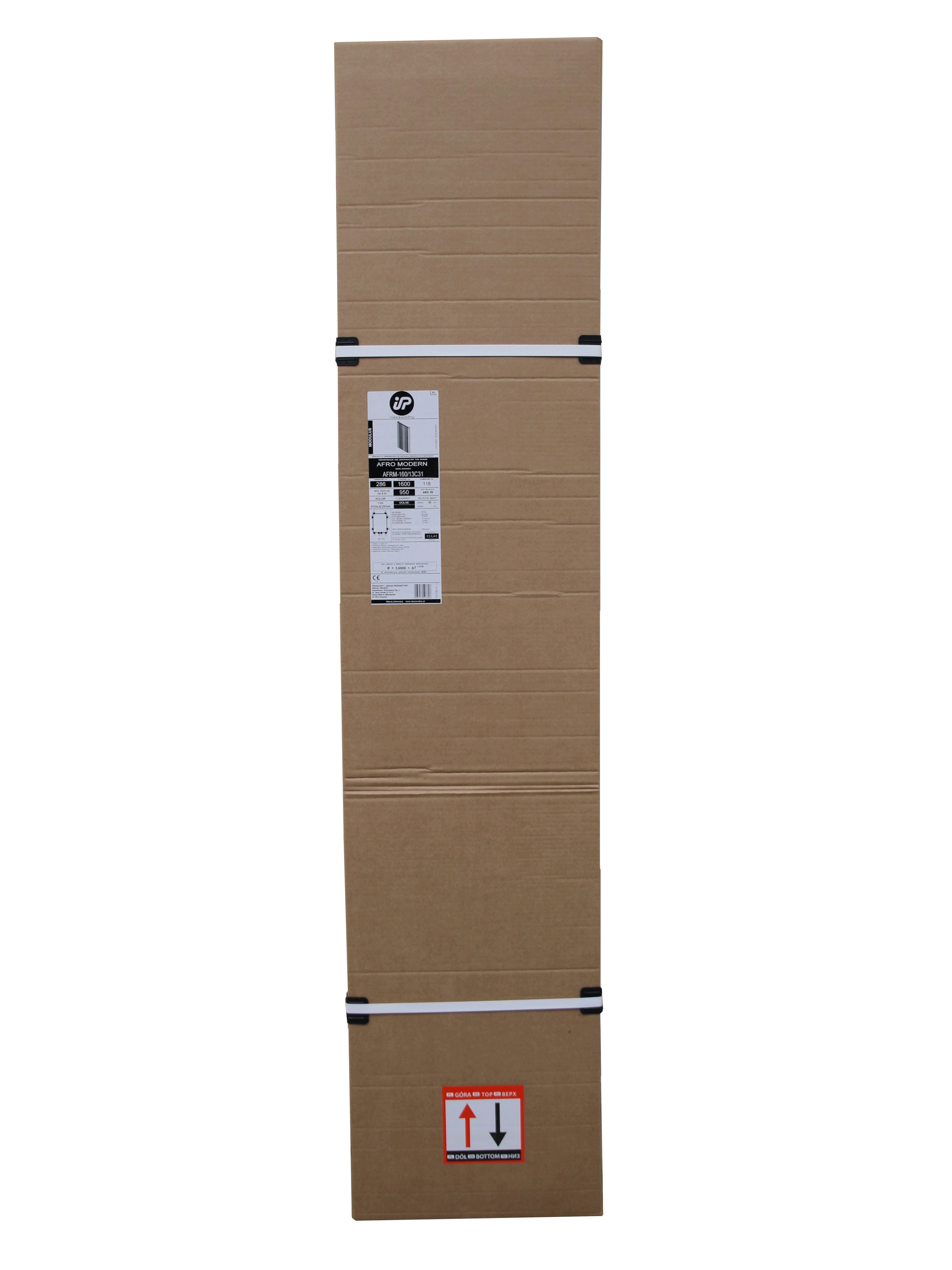 Grzejnik AFRO MODERN2 160x29 cm Czarny Mat 922W Roz 5cm 5 Bar INSTAL PROJEKT - 2