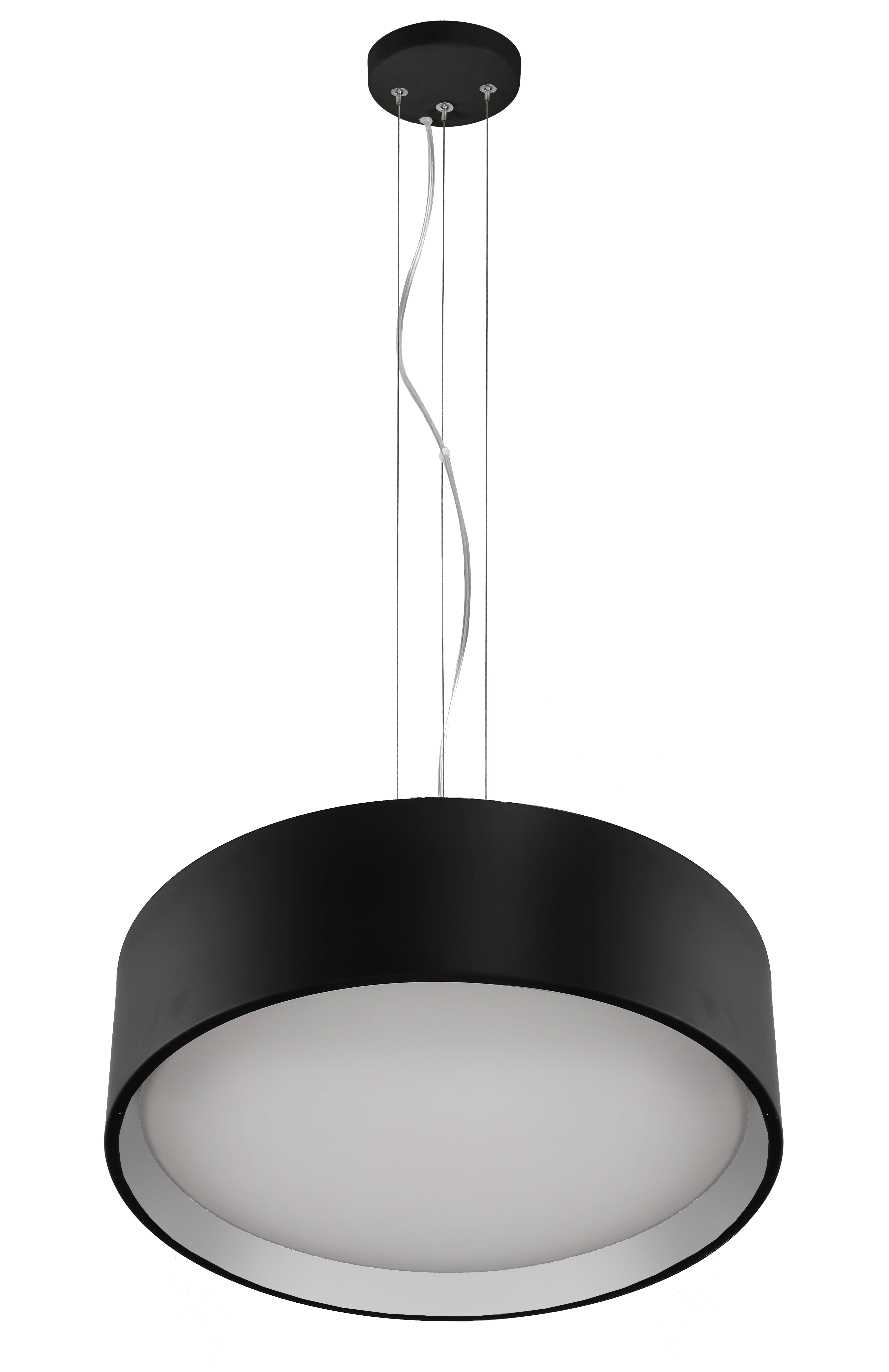 Lampa wisząca Hudson czarna 2520 lm LED