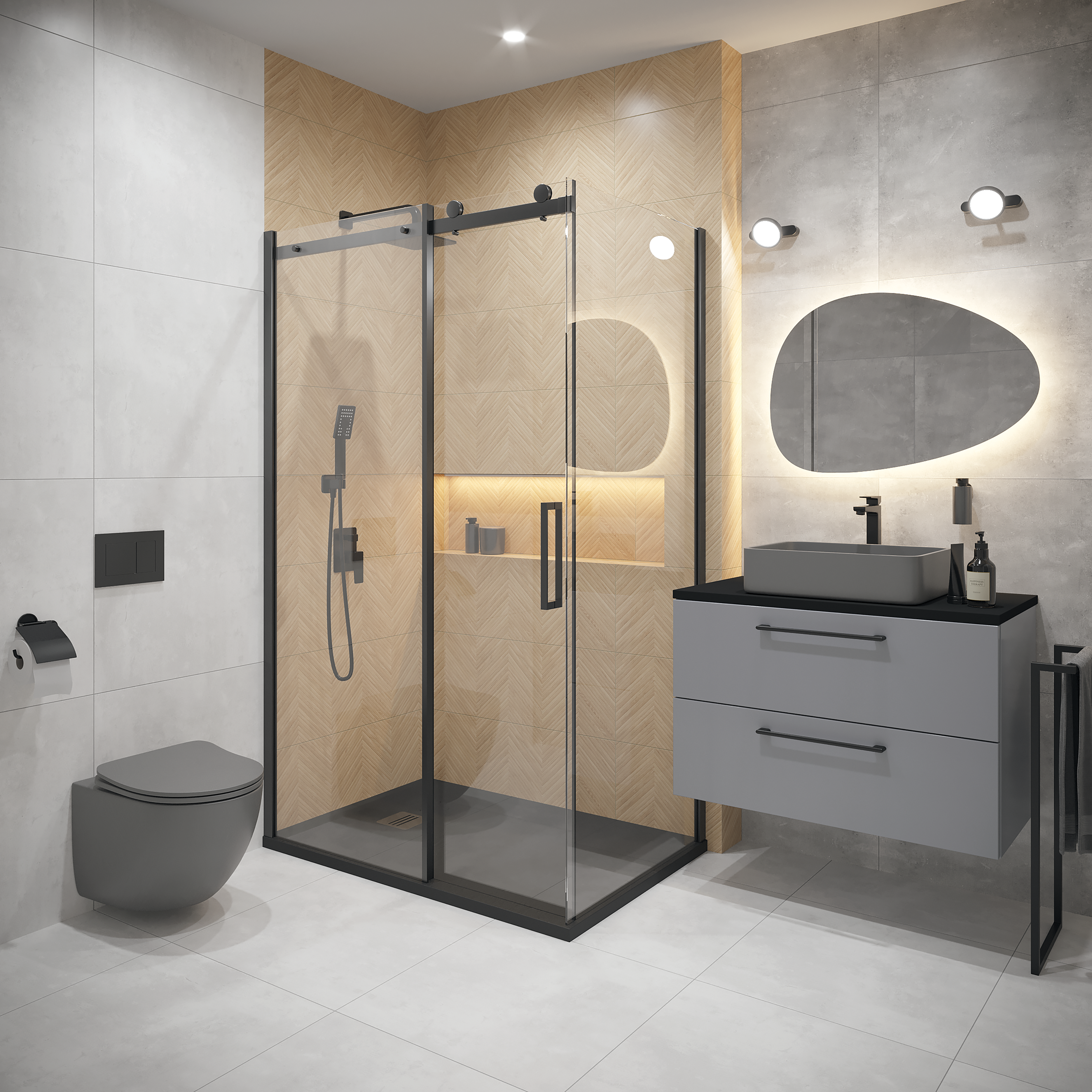 Przycisk spłukujący do stelaża Now czarny mat Tece - 4