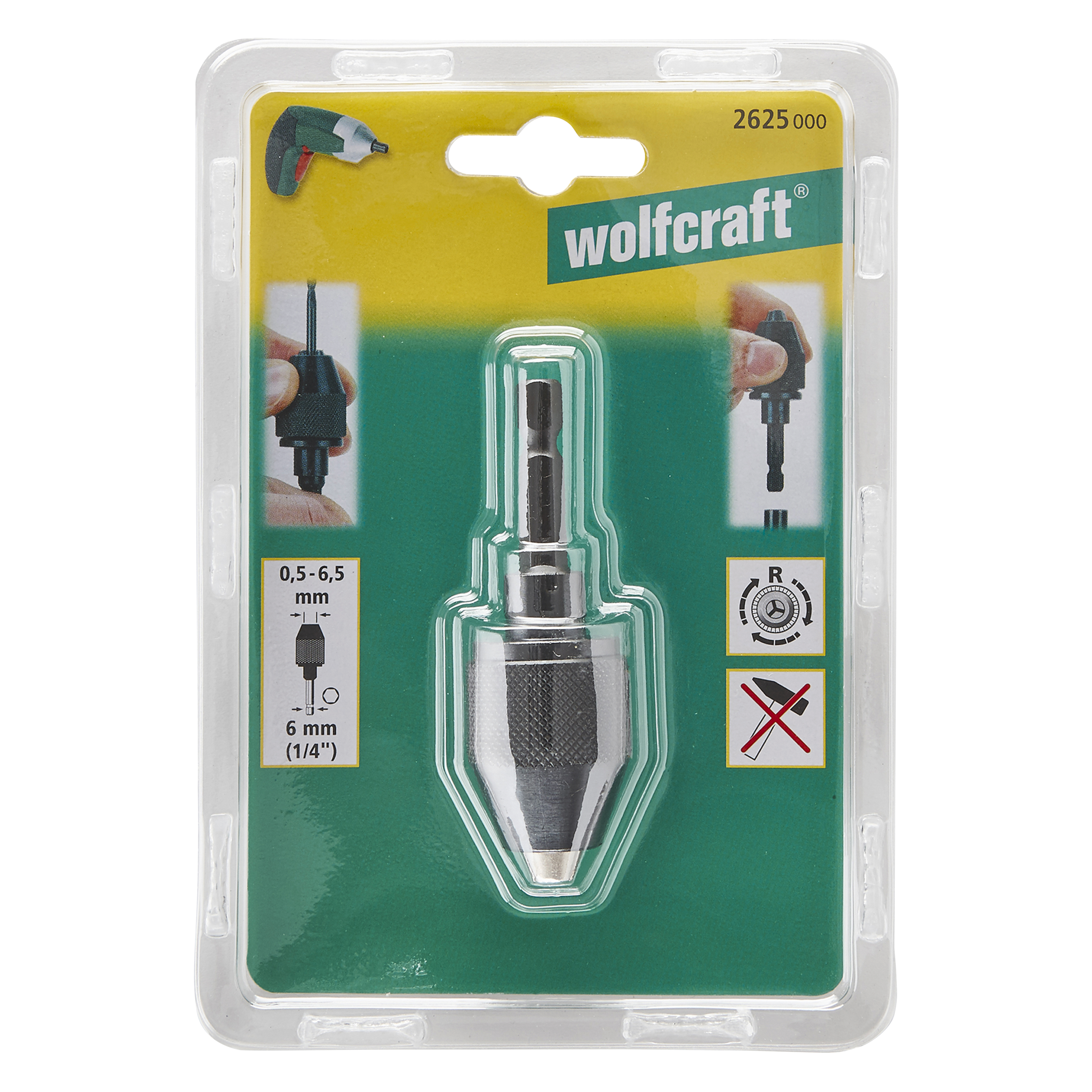 Porta broca WOLFCRAFT  para hexagonal - 5