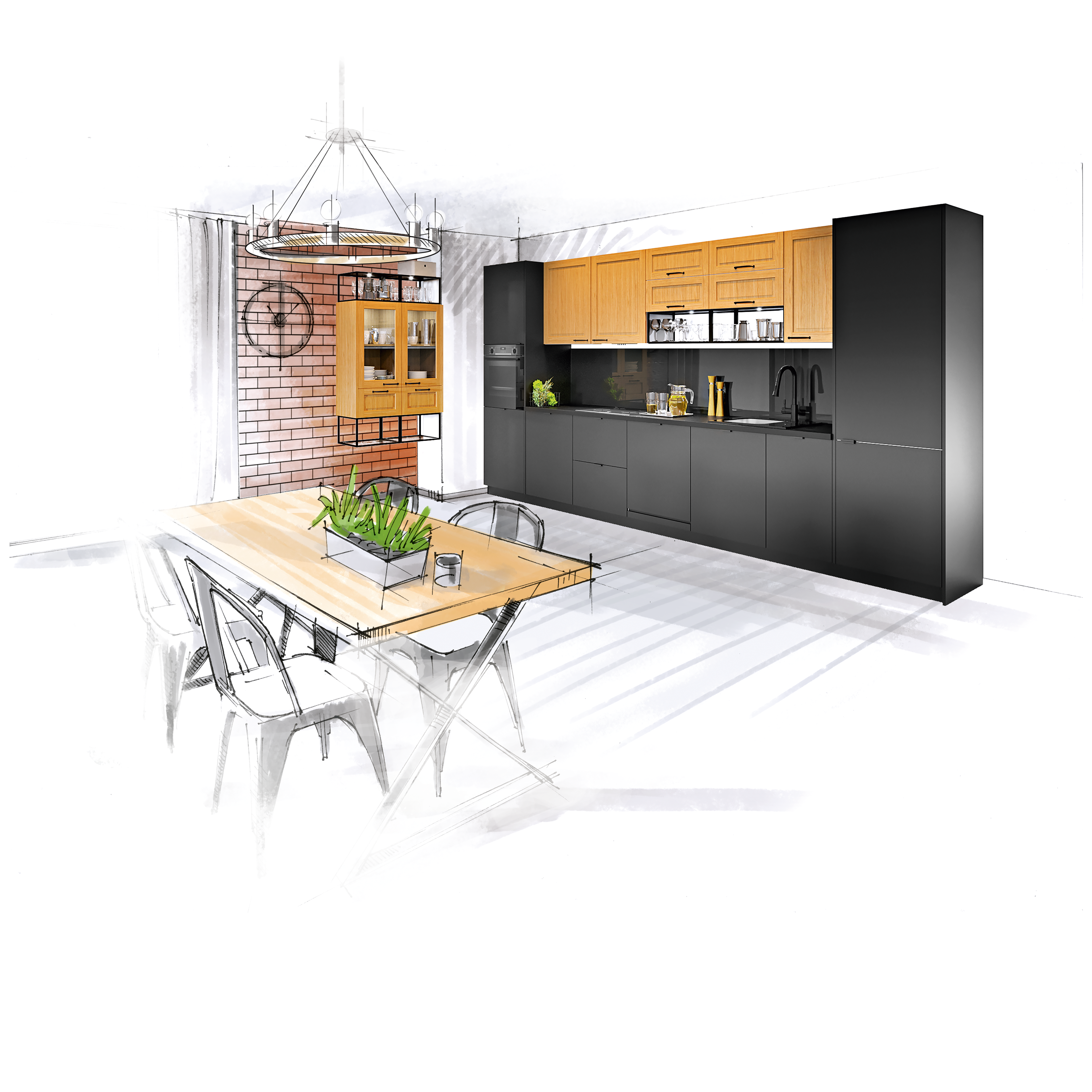 Blat kuchenny laminowany czarny matowy 089L 62x305 cm - 5