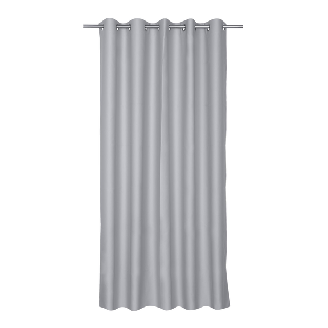 Zasłona zaciemniająca Alycia szara 140 x 280 cm na przelotkach Inspire
