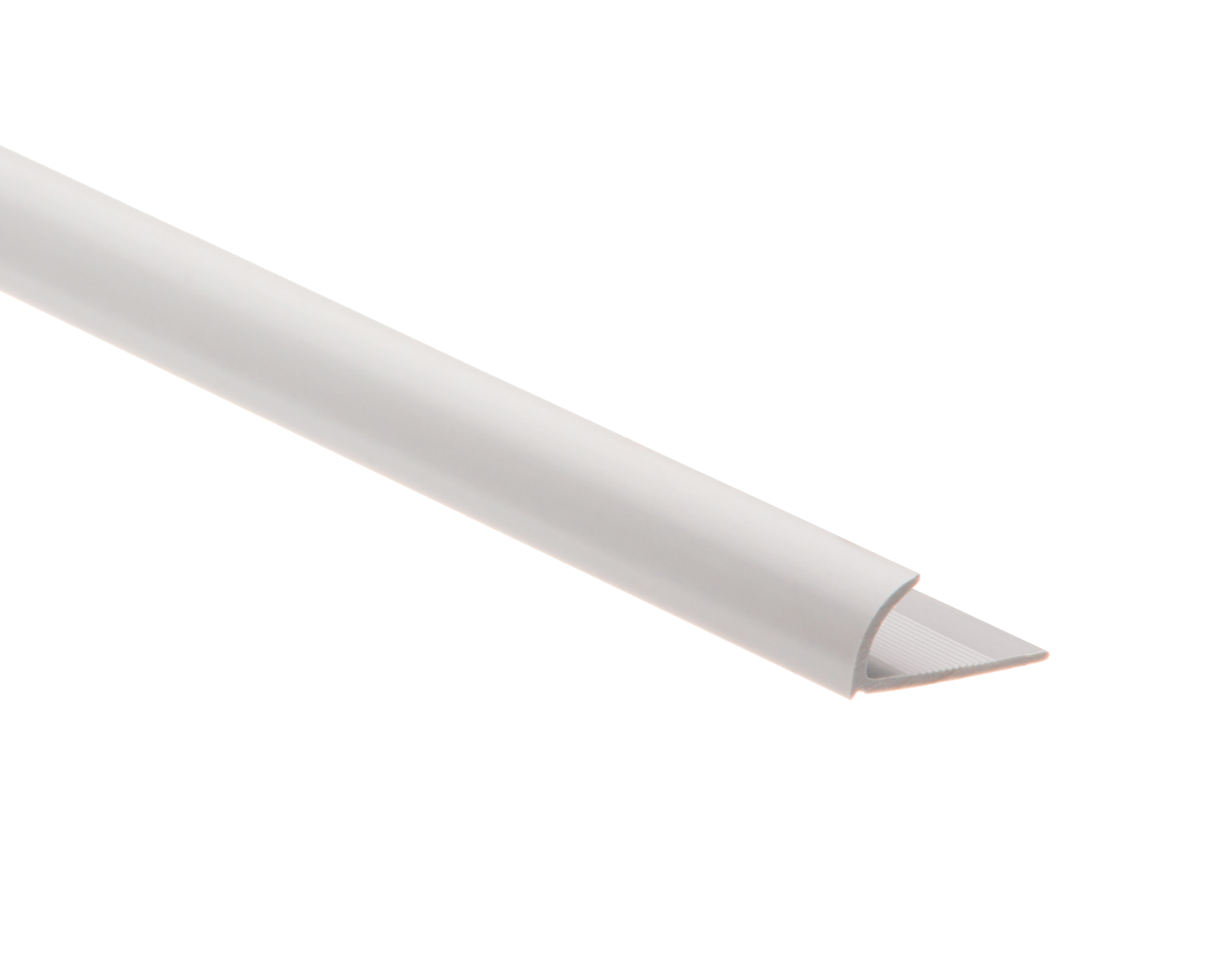 Profil do glazury zewnętrzny półokrągły PVC 12 mm / 2.5 m Jasny szary Standers