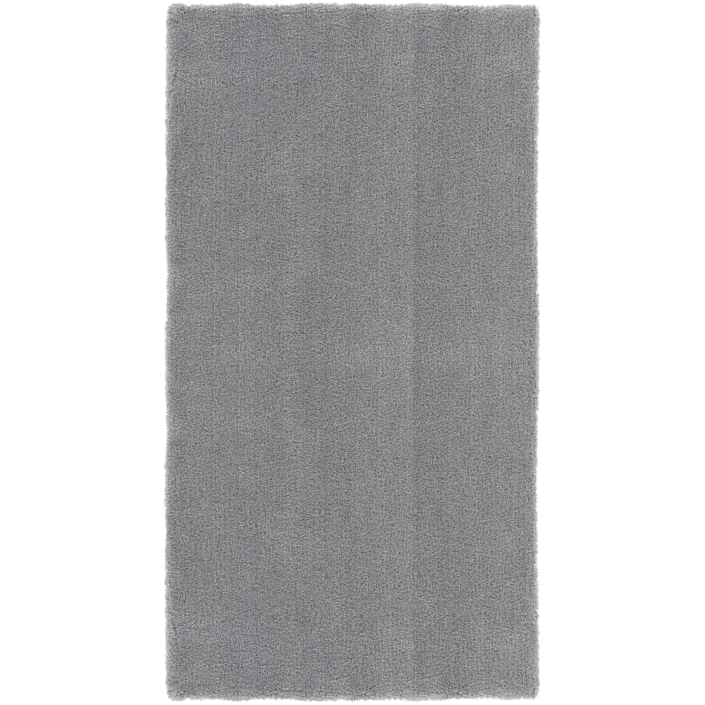 Alfombra pie de cama poliéster Tony 80x150cm tejido plano INSPIRE gris lavable en lavadora