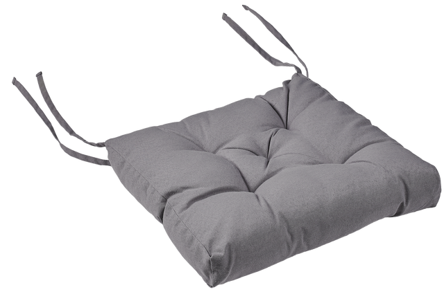 Poduszka na krzesło Luck szare 40 x 40 x 6 cm Inspire