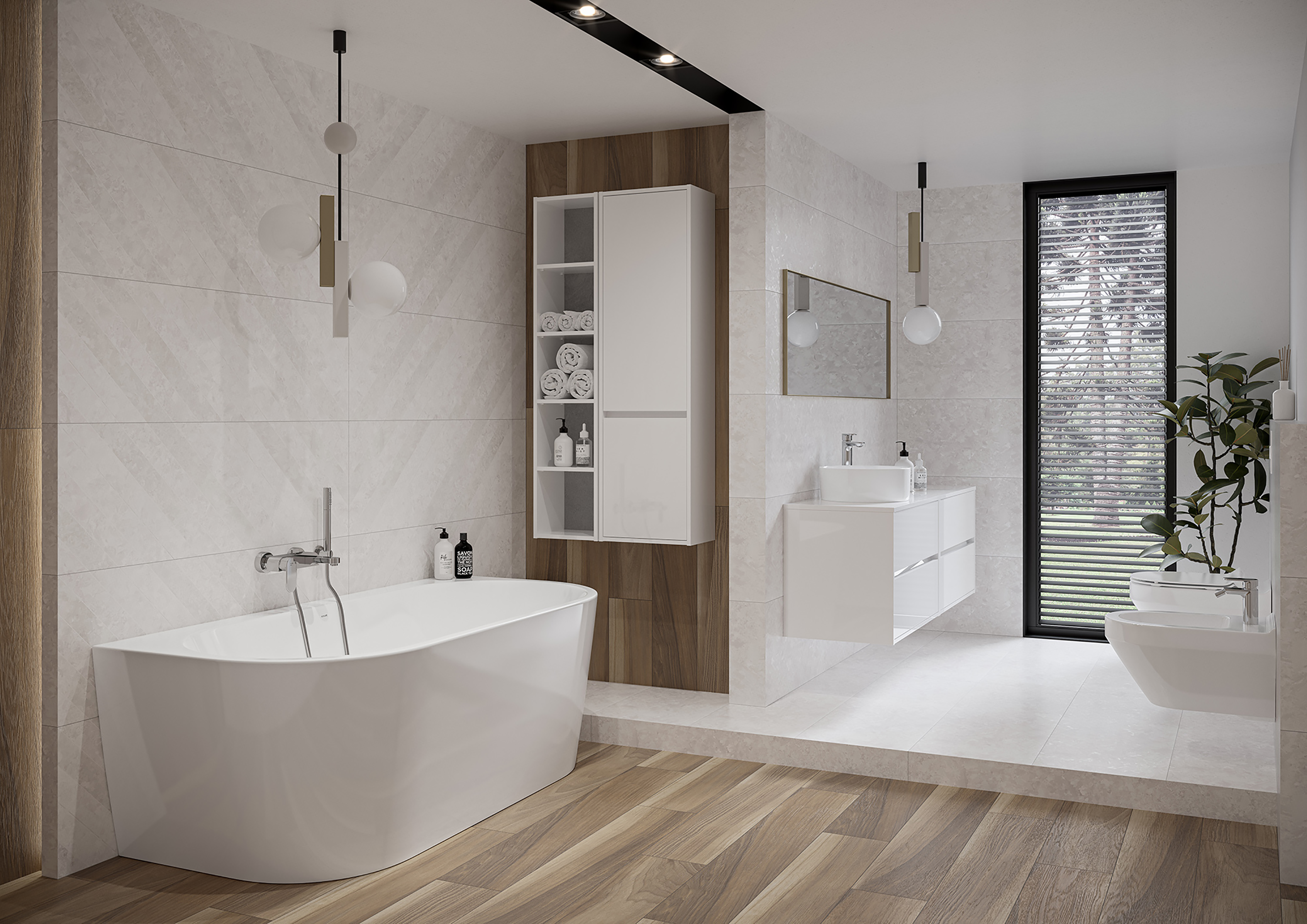 Wanna przyścienna Atrato 170 x 83 cm Cersanit - 4