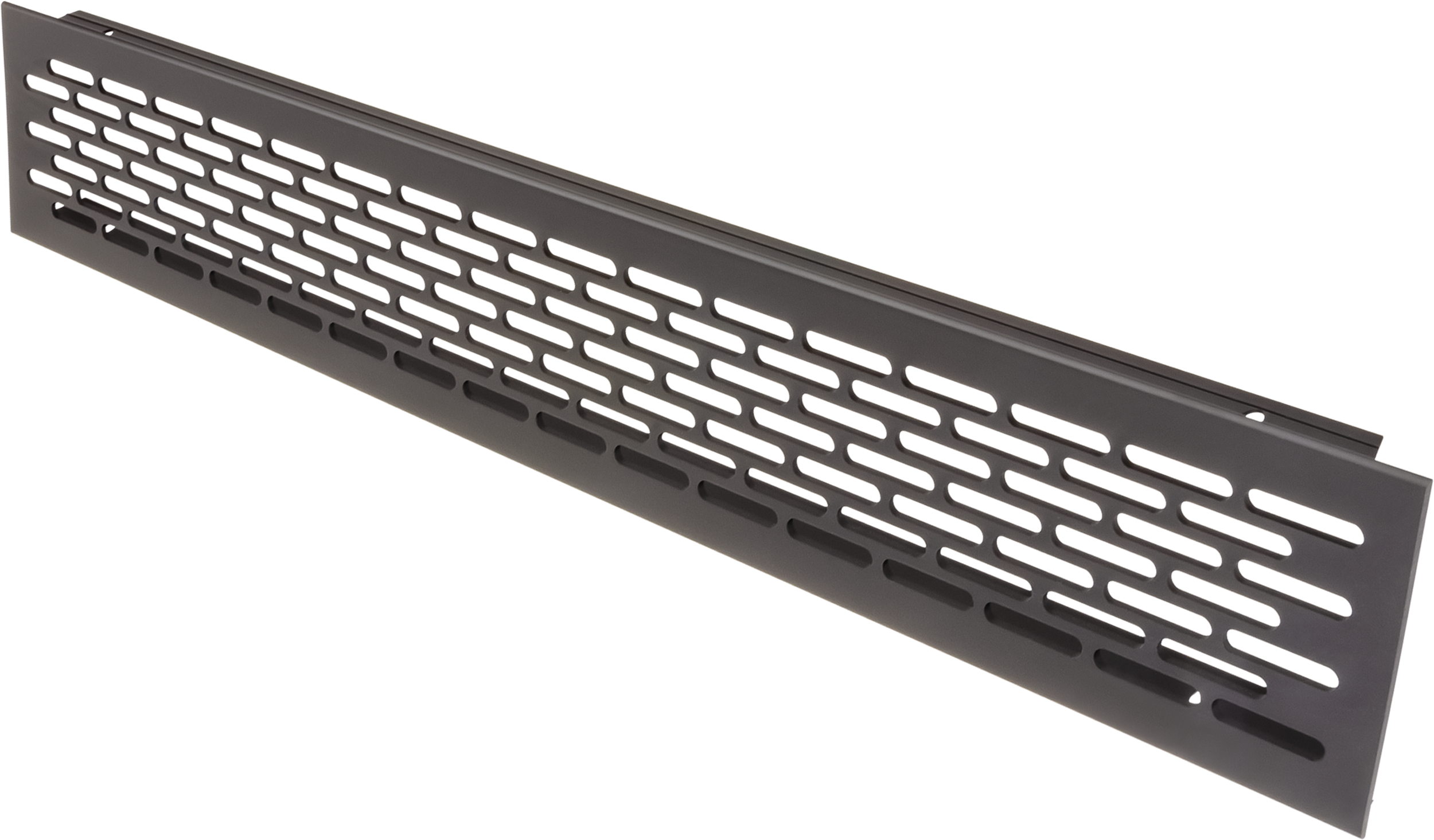 Kratka wentylacyjna do mebli nierdzewna czarna 480x80 mm