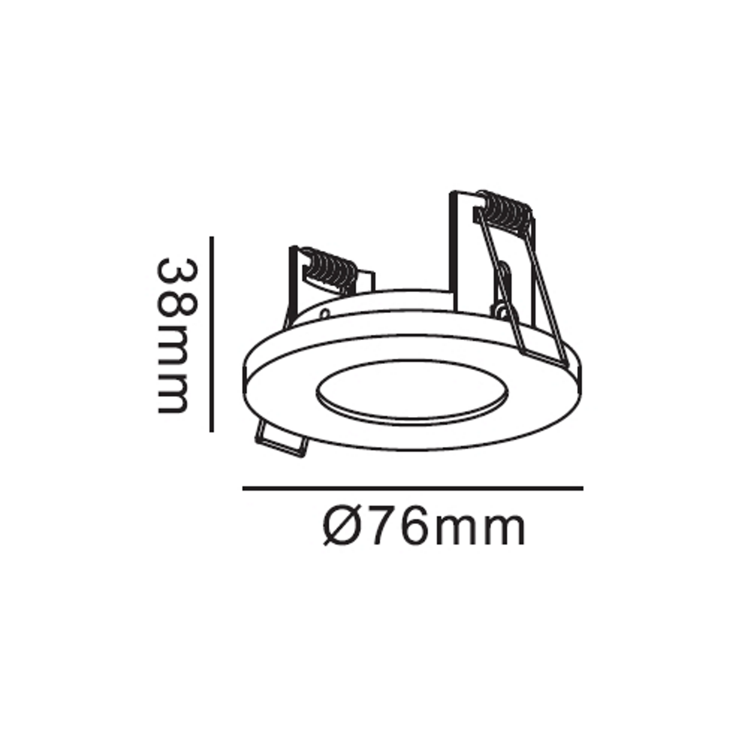 Oprawa stropowa oczko LAGOS IP65 białe okrągłe GU10 LIGHT PRESTIGE - 4