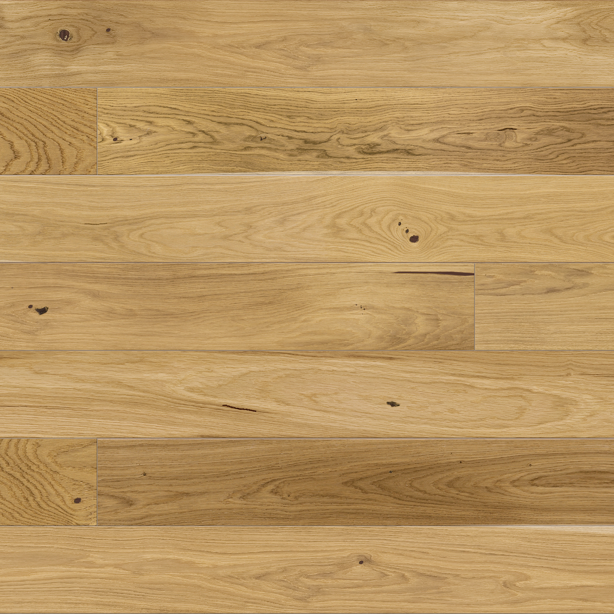 Podłoga drewniana deska trójwarstwowa Dąb natur 1-lamelowa lakierowana 14x155x1092 mm 1.18 m2