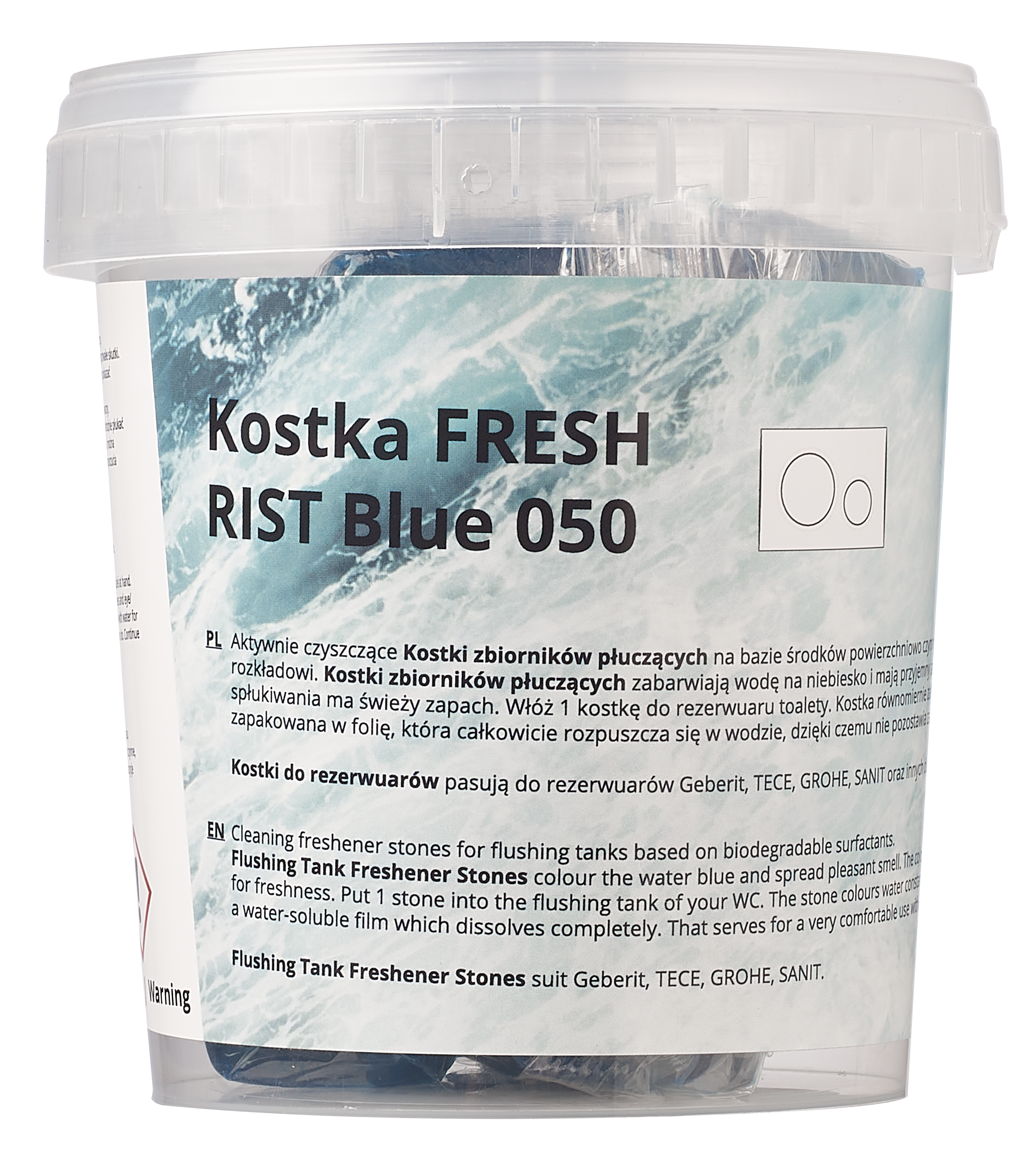 Kostka Fresh do WC RIST BLUE SANIT - 2