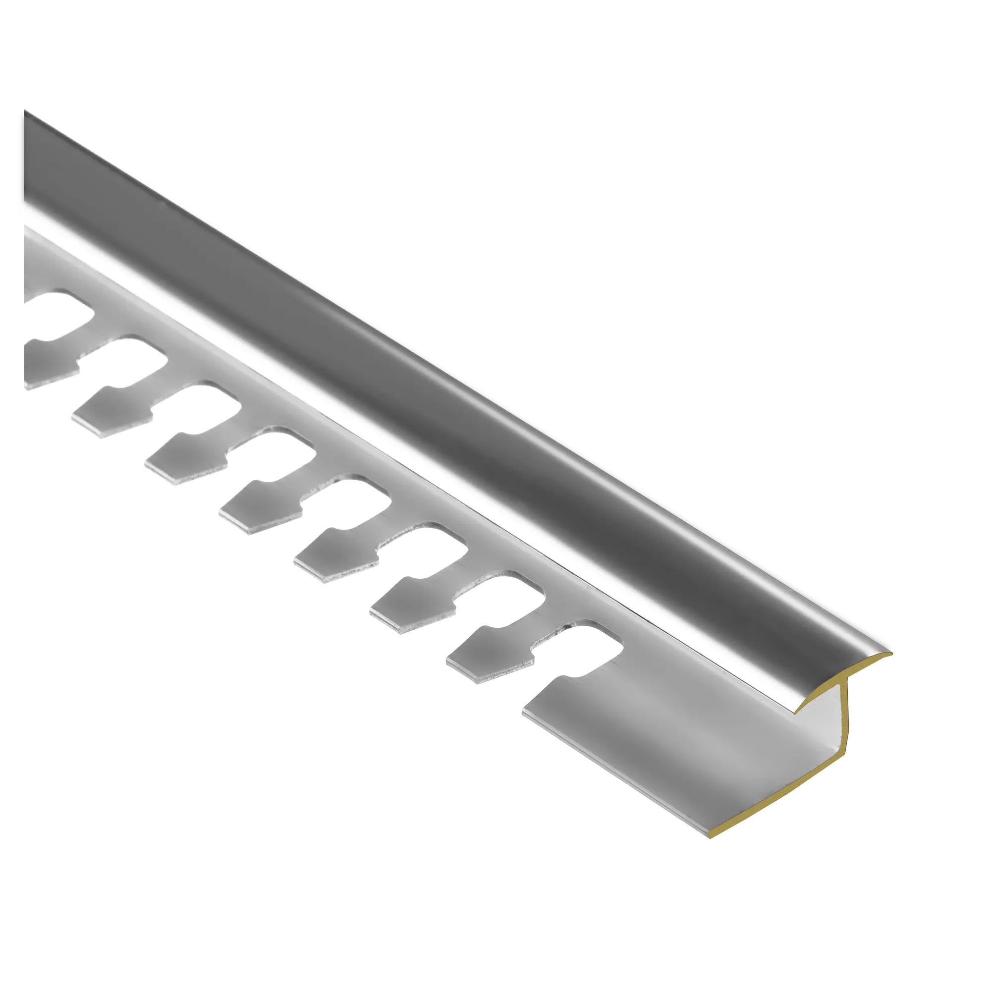 Profil wykończeniowy łączący Chrom Mosiądz T 14 mm / 2.5 m Chrom Cezar