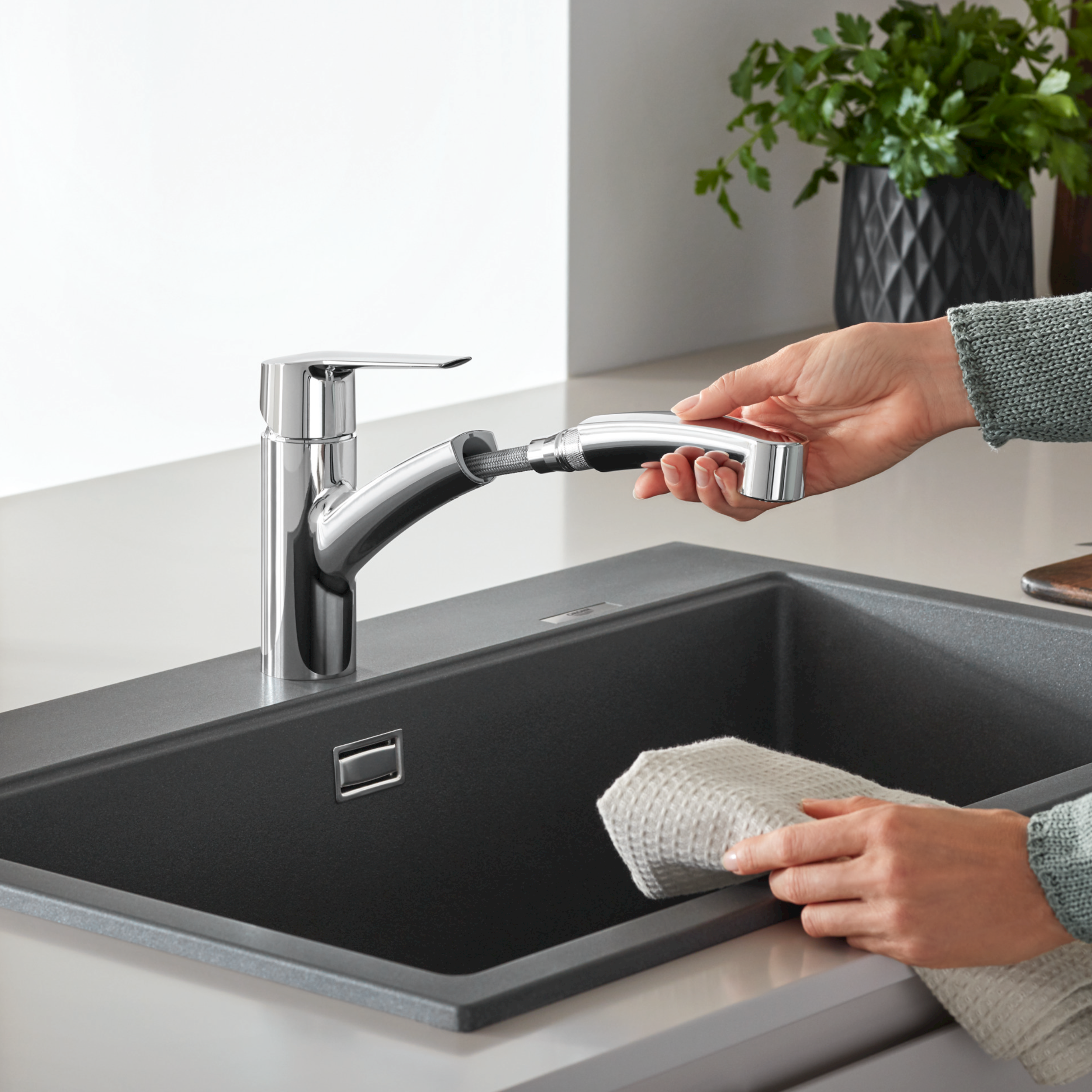 Bateria kuchenna z wyciąganą wylewką QuickFix Start 2021 Grohe - 3