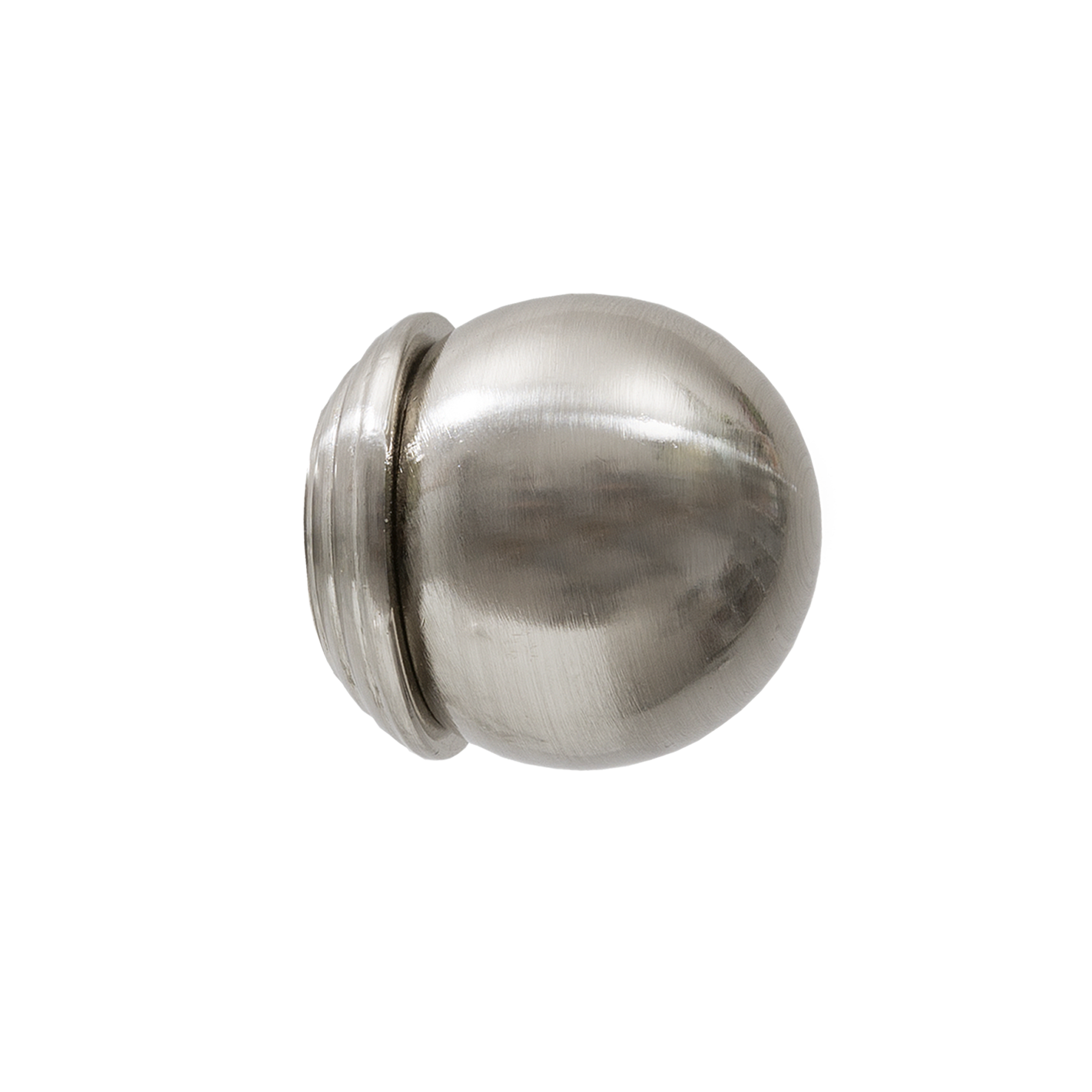 Końcówka do karnisza Gałka efekt stali 19 mm 2 szt.