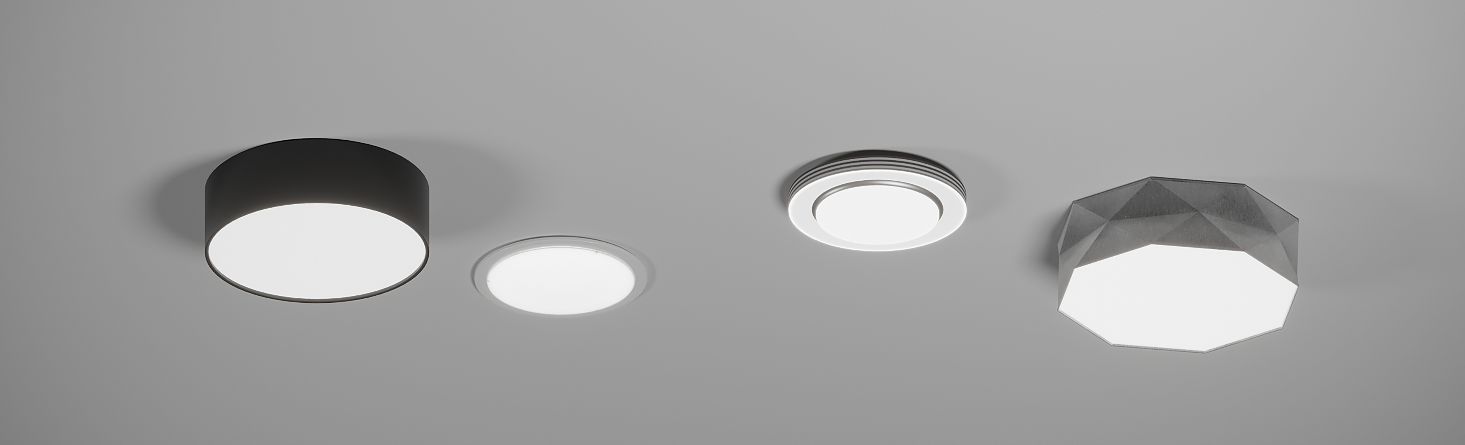 Plafon SITIA 48 cm czarny 3 x E27 INSPIRE - 4