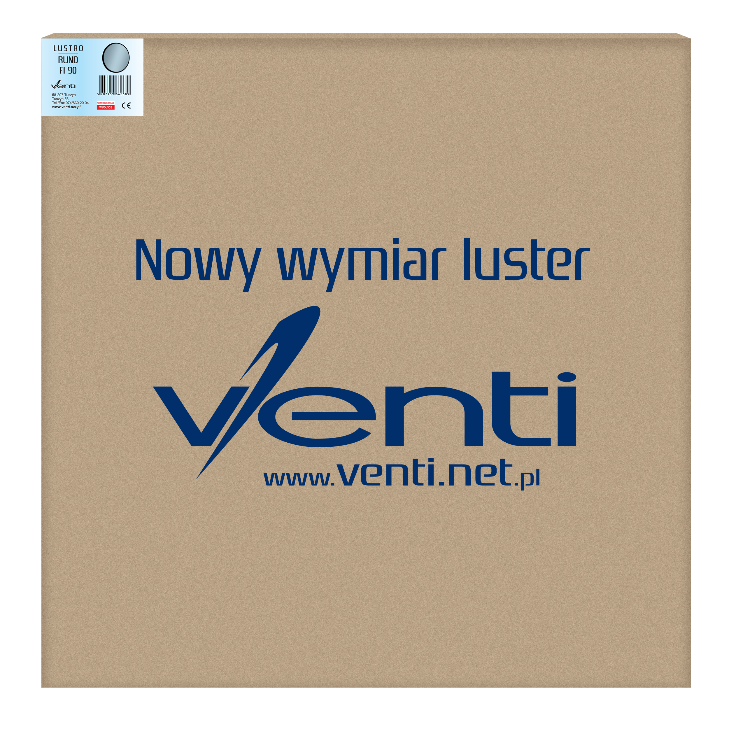 Lustro bez oświetlenia Rund 90 Venti - 10