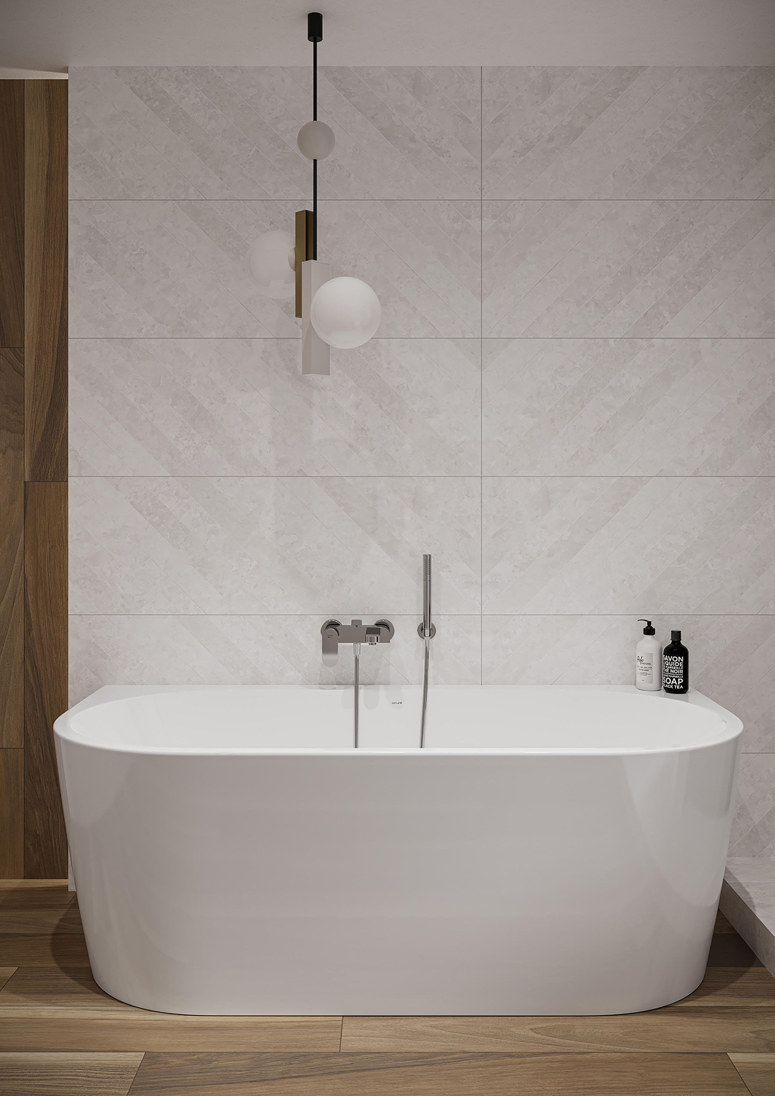 Wanna przyścienna Atrato 170 x 83 cm Cersanit - 3