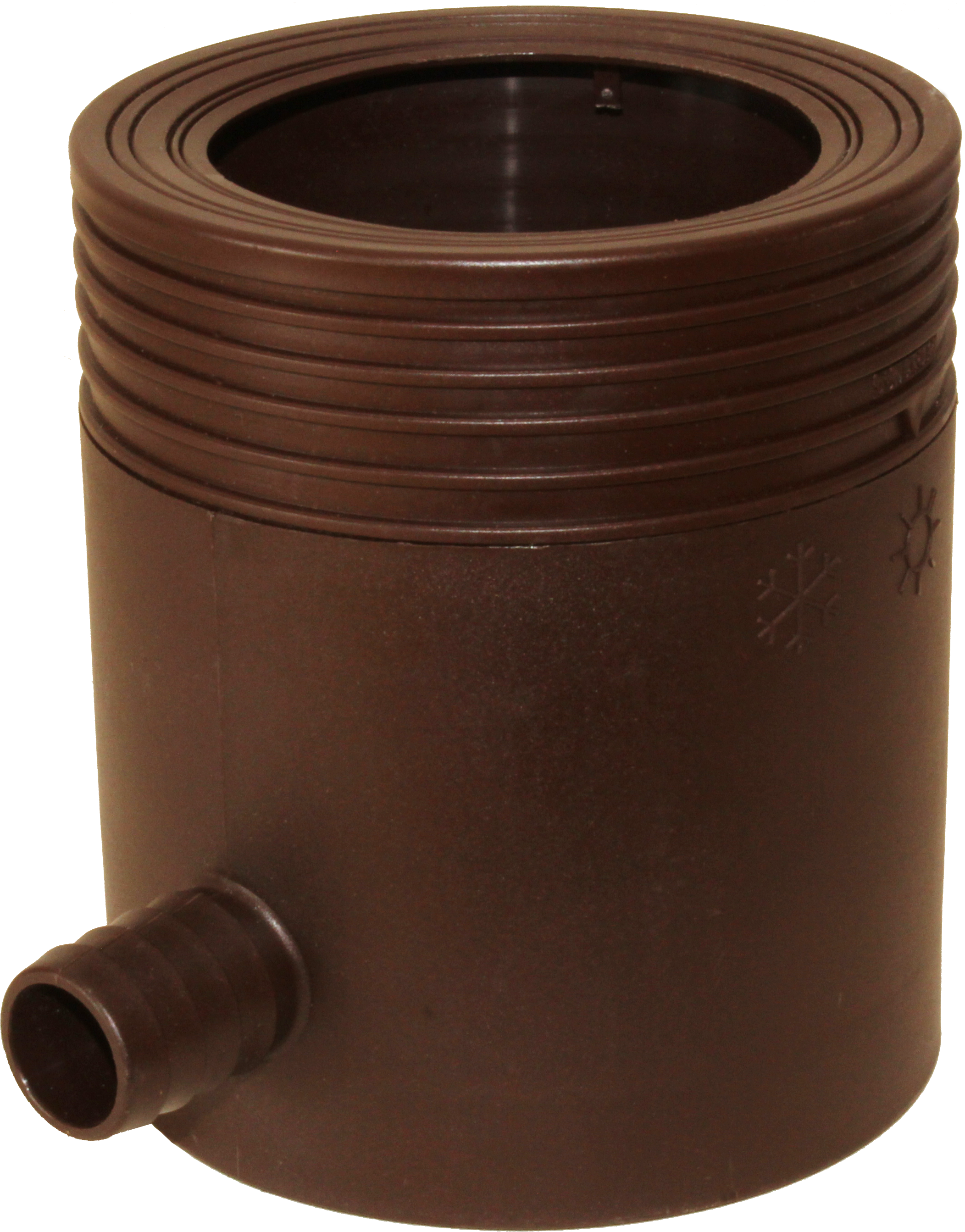 Zbieracz wody deszczowej do rur 80-105 mm (PVC i metal) brąz Marley