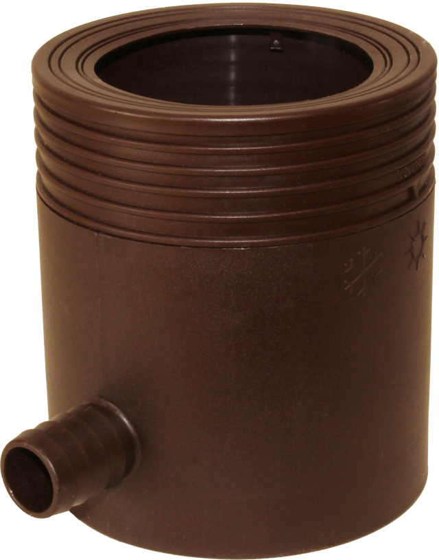 Zbieracz na wodę deszczową do rynny 80-105 mm brązowy Marley