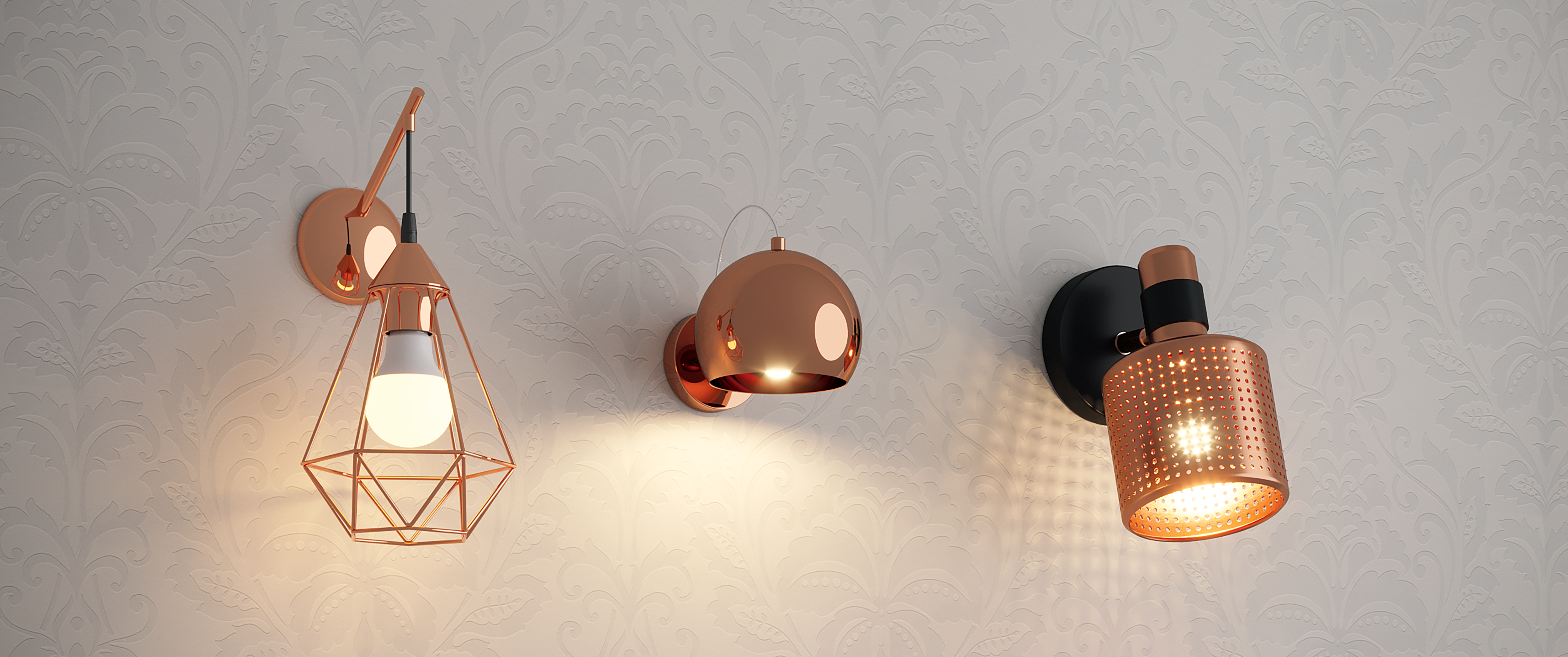 Kinkiet BYRON miedziany E27 INSPIRE - 4