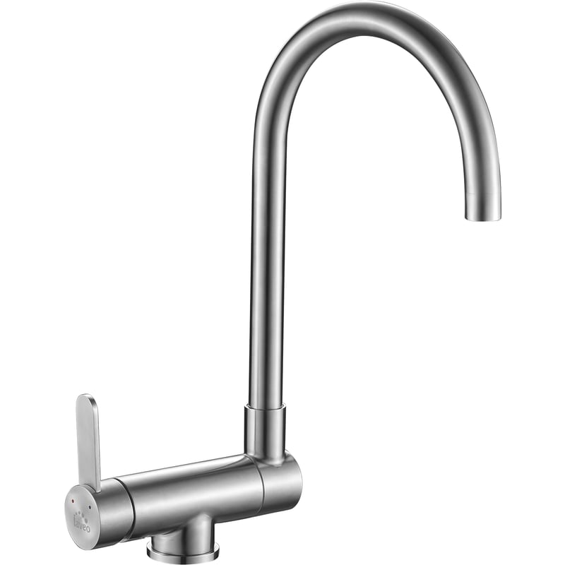 Bateria kuchenna podokienna Bona Szara wylewka U 29 cm Kuchinox