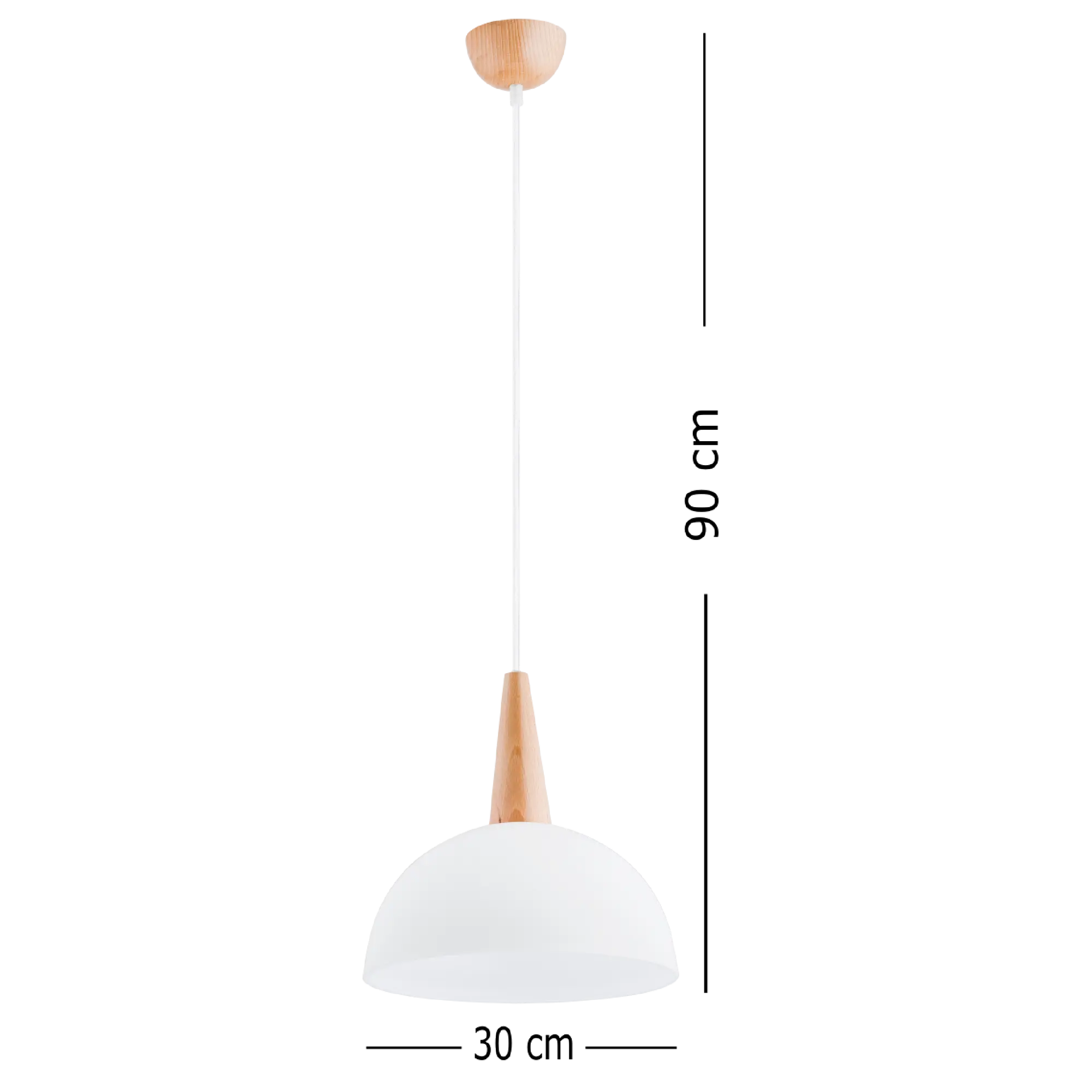 Lampa wisząca Fotyn biała E27 Alfa - 4