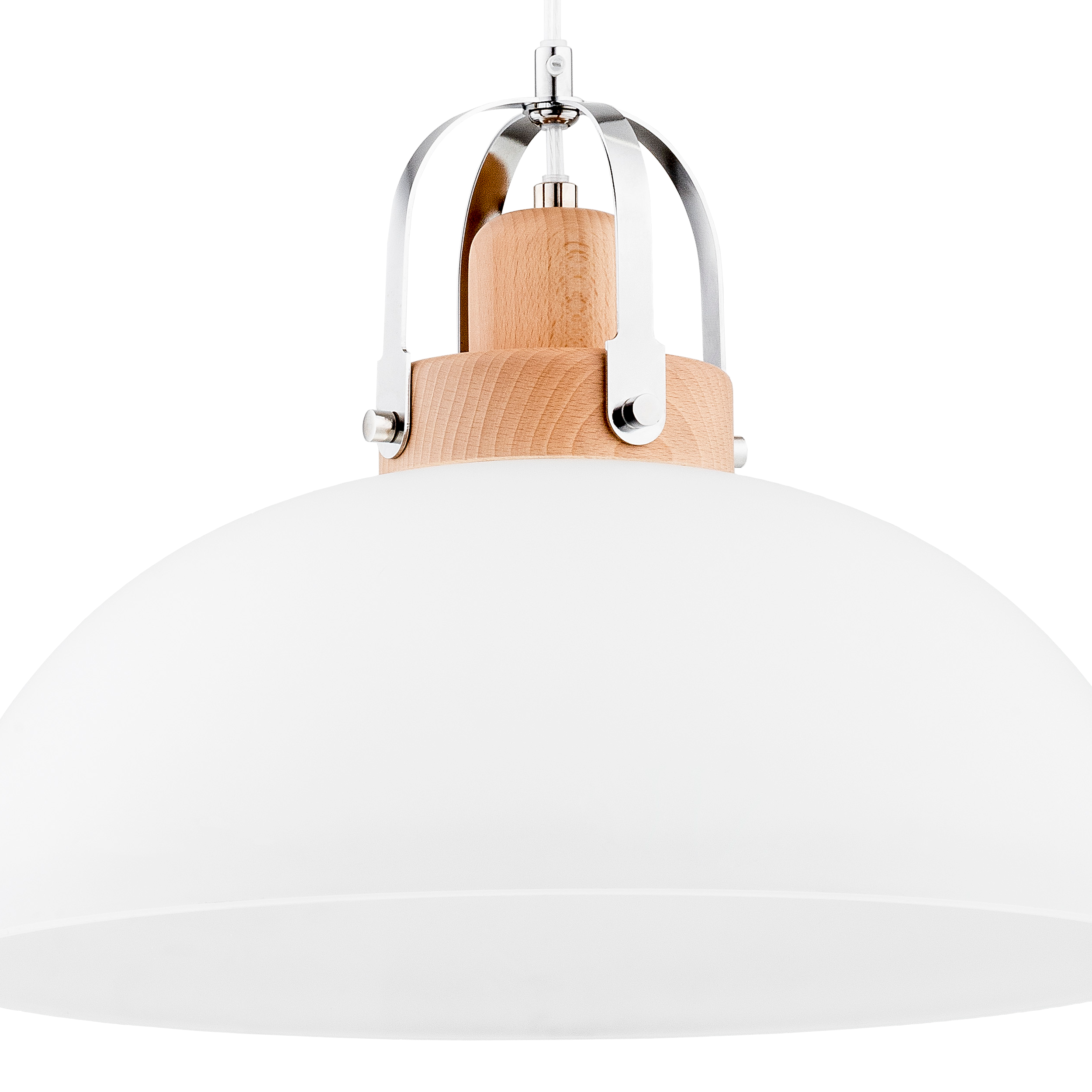 Lampa wisząca Eclat biało-srebrna E27 Alfa - 3