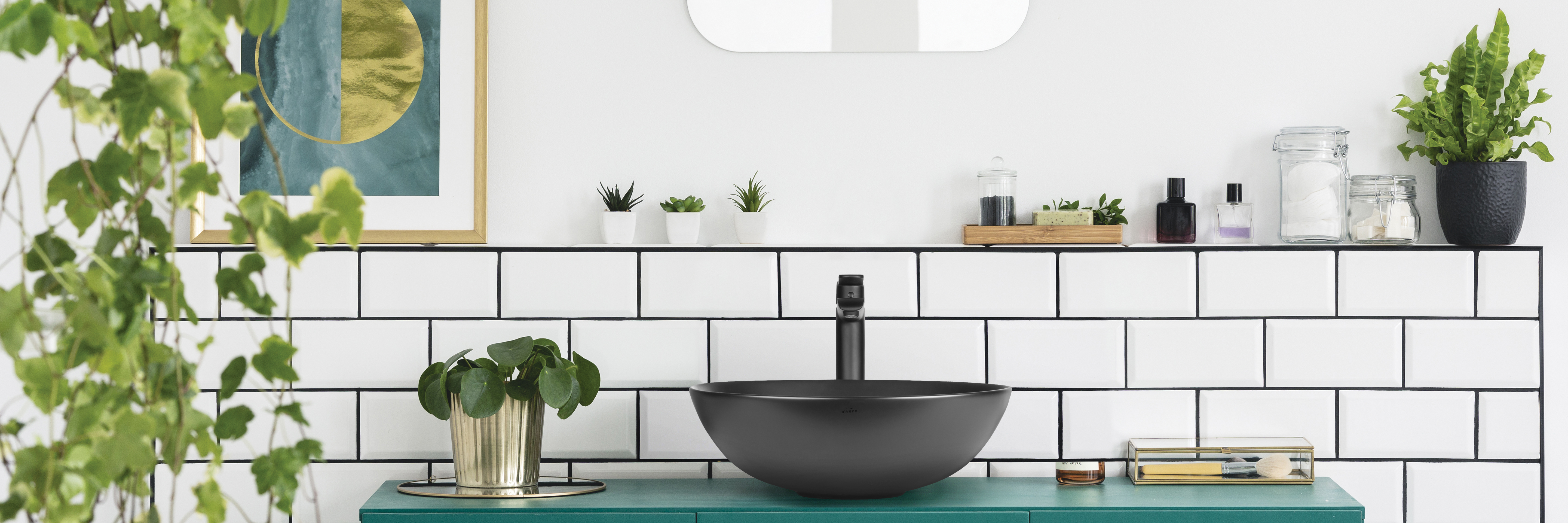 Umywalka ceramiczna nablatowaDokos 40 Invena - 4