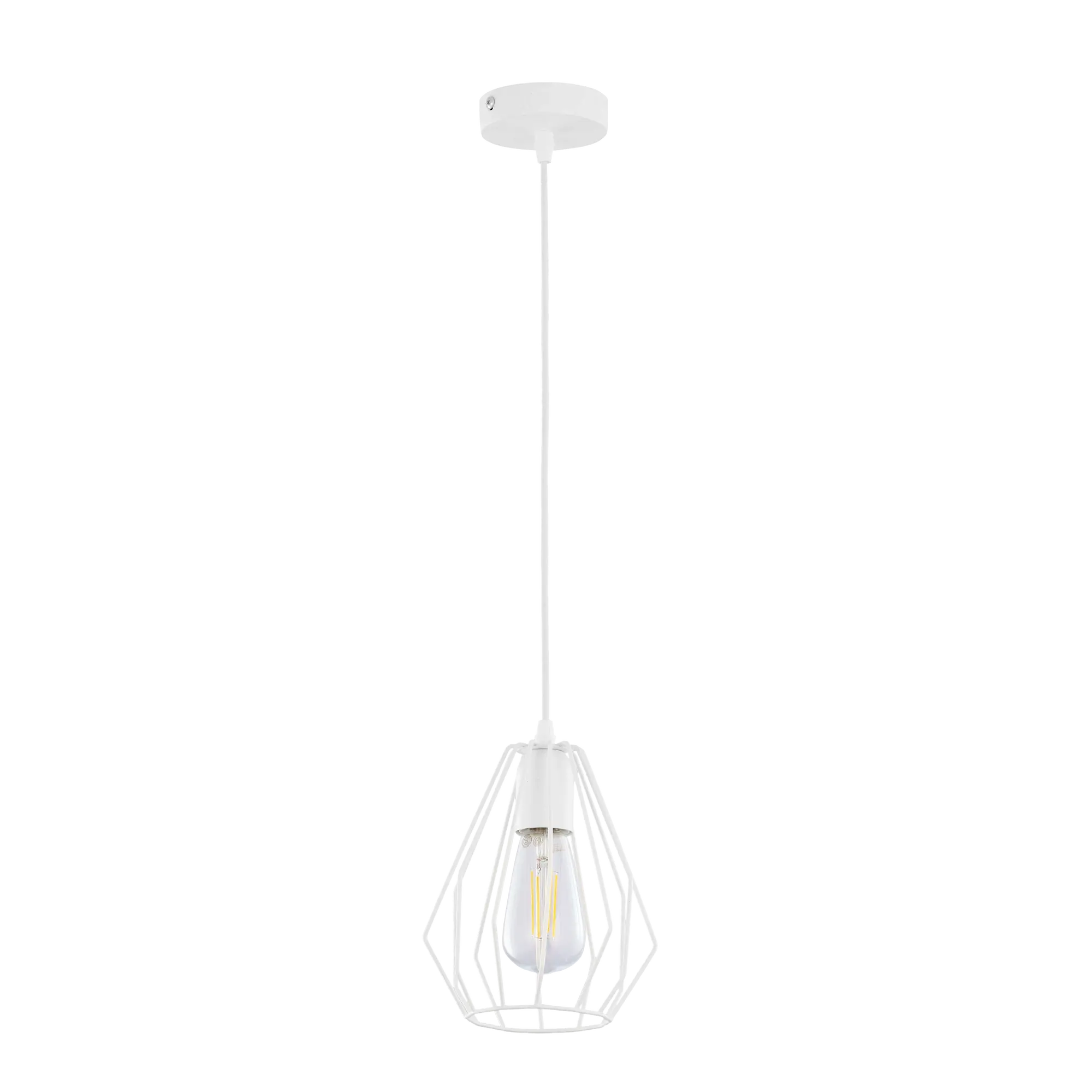 Lampa wisząca Brylant biała E27 TK Lighting