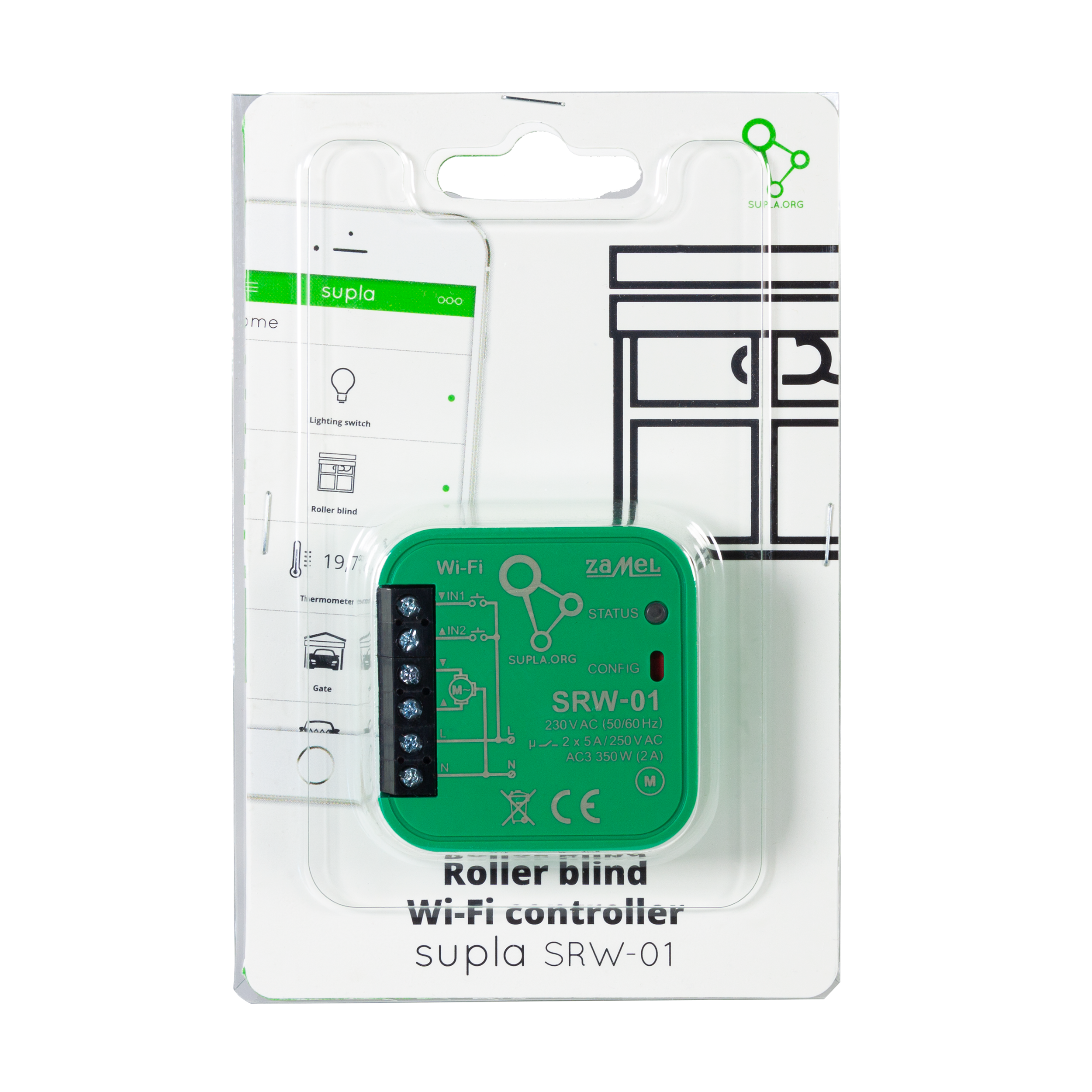 Sterownik rolet Wi-Fi SRW-01 SUPLA ZAMEL