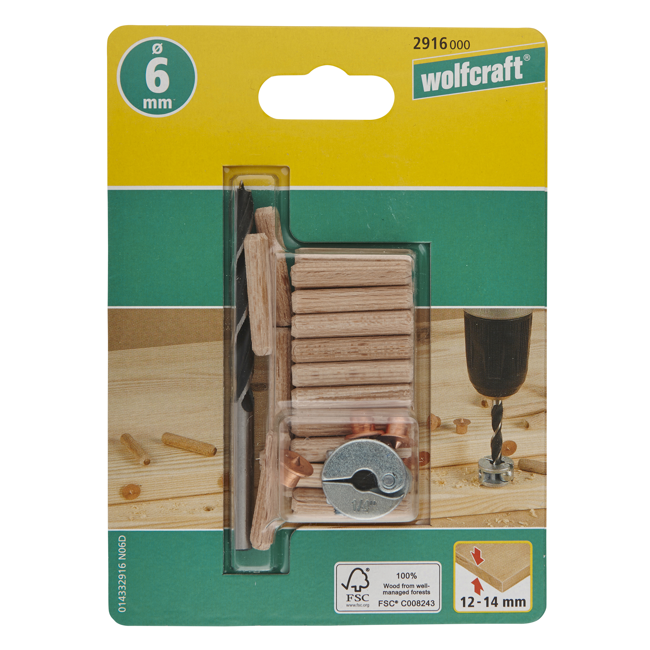 Zestaw do połączeń 6 mm 2916000 28 szt. WOLFCRAFT - 4