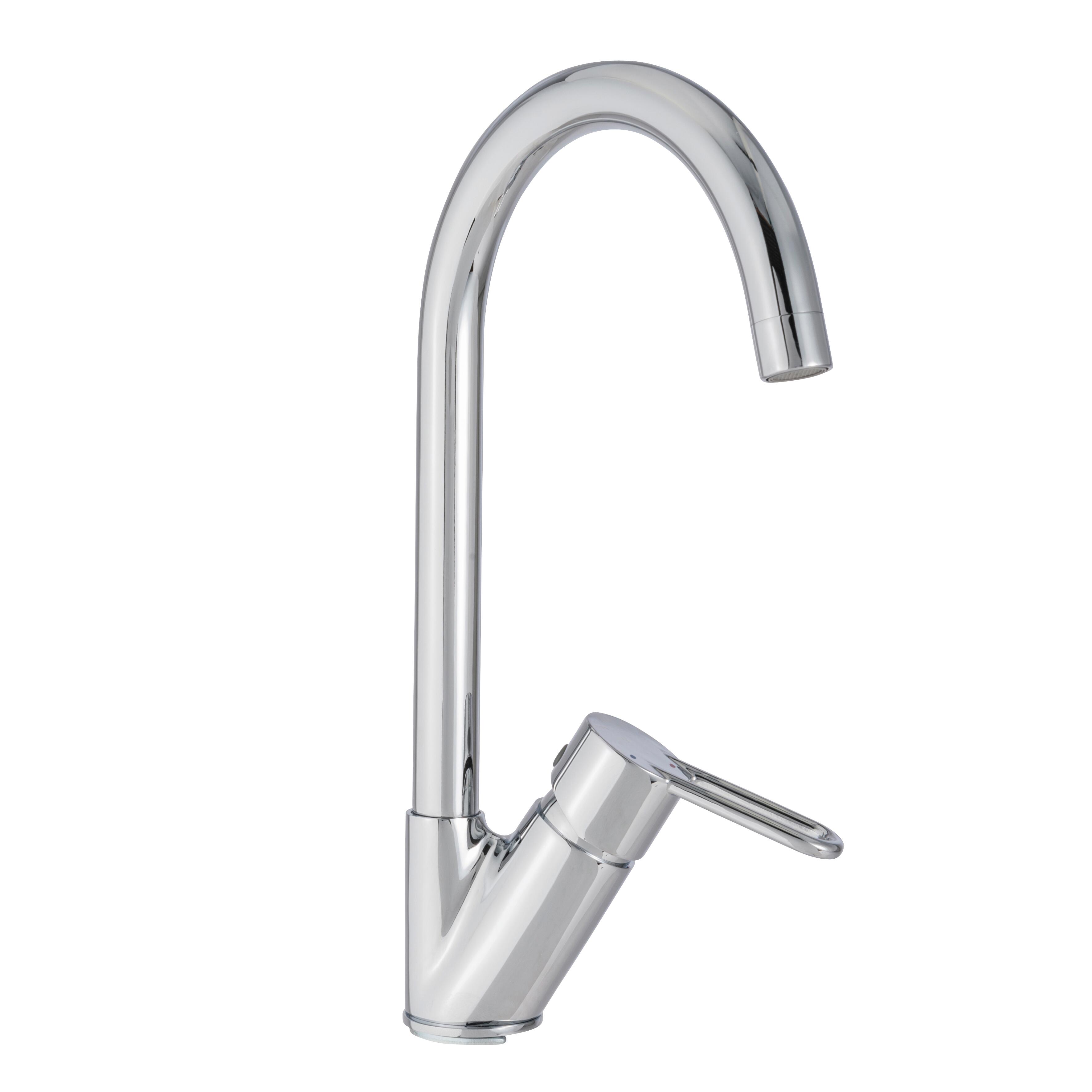 Zilan Rubinetto Acqua Calda Istantaneo 3000W, Ergonomico 22x61x75 Cm, Argento, Con Spia Di Riscaldamento