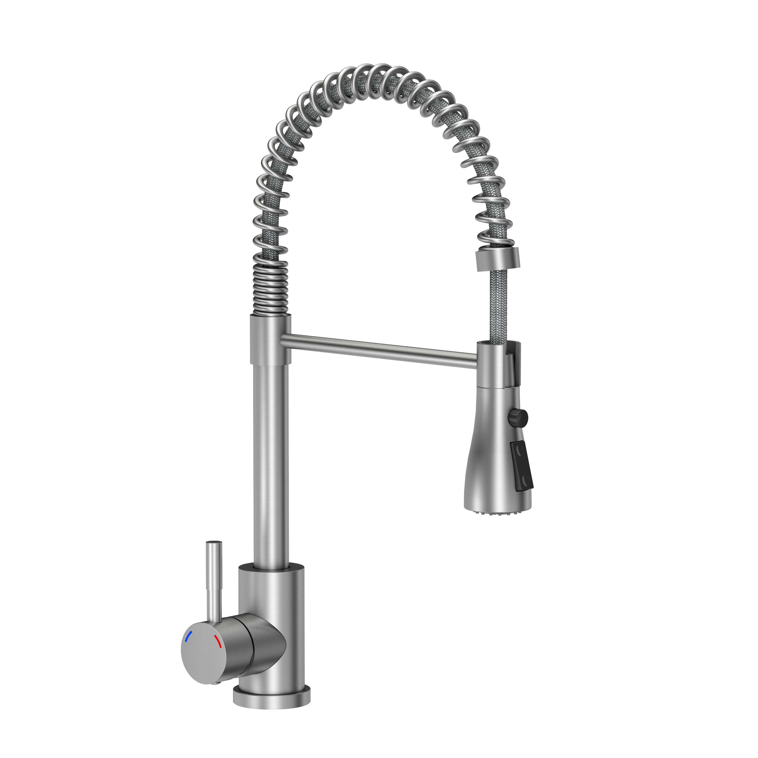 Bateria kuchenna z wyciąganą wylewką U 44 cm Fairy Stal Quadron