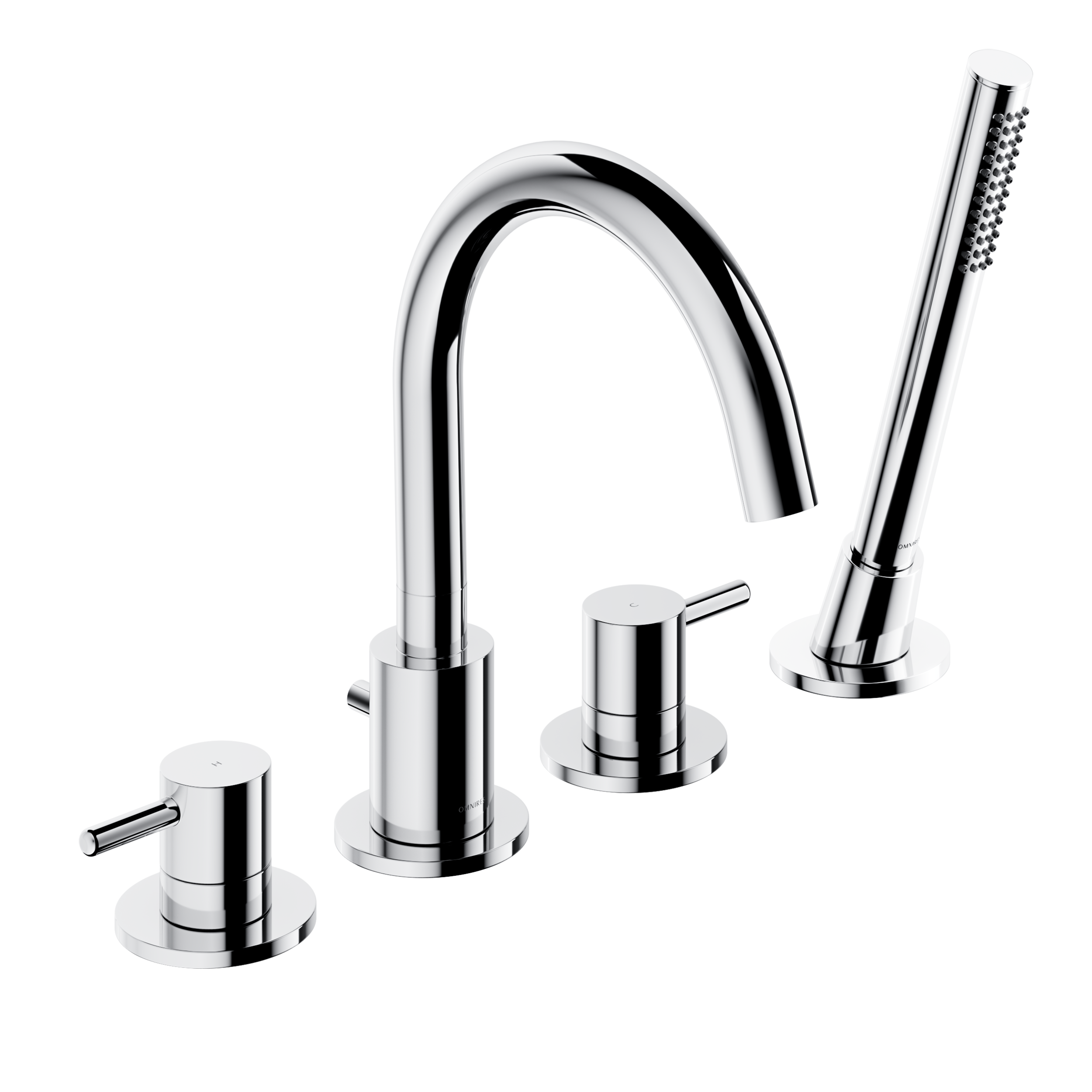 Bateria wannowa chrom Simplon 4-Otw. Omnires