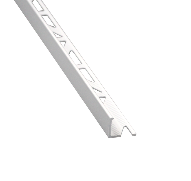 Profil do glazury zewnętrzny aluminium 8 mm / 2.5 m Biały Cezar