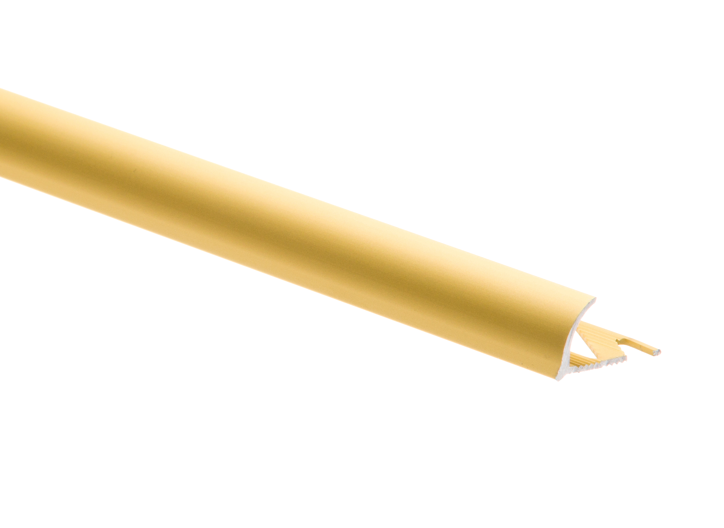 Profil do glazury zewnętrzny półokrągły aluminium 12 mm / 2.5 m Złoty Cezar