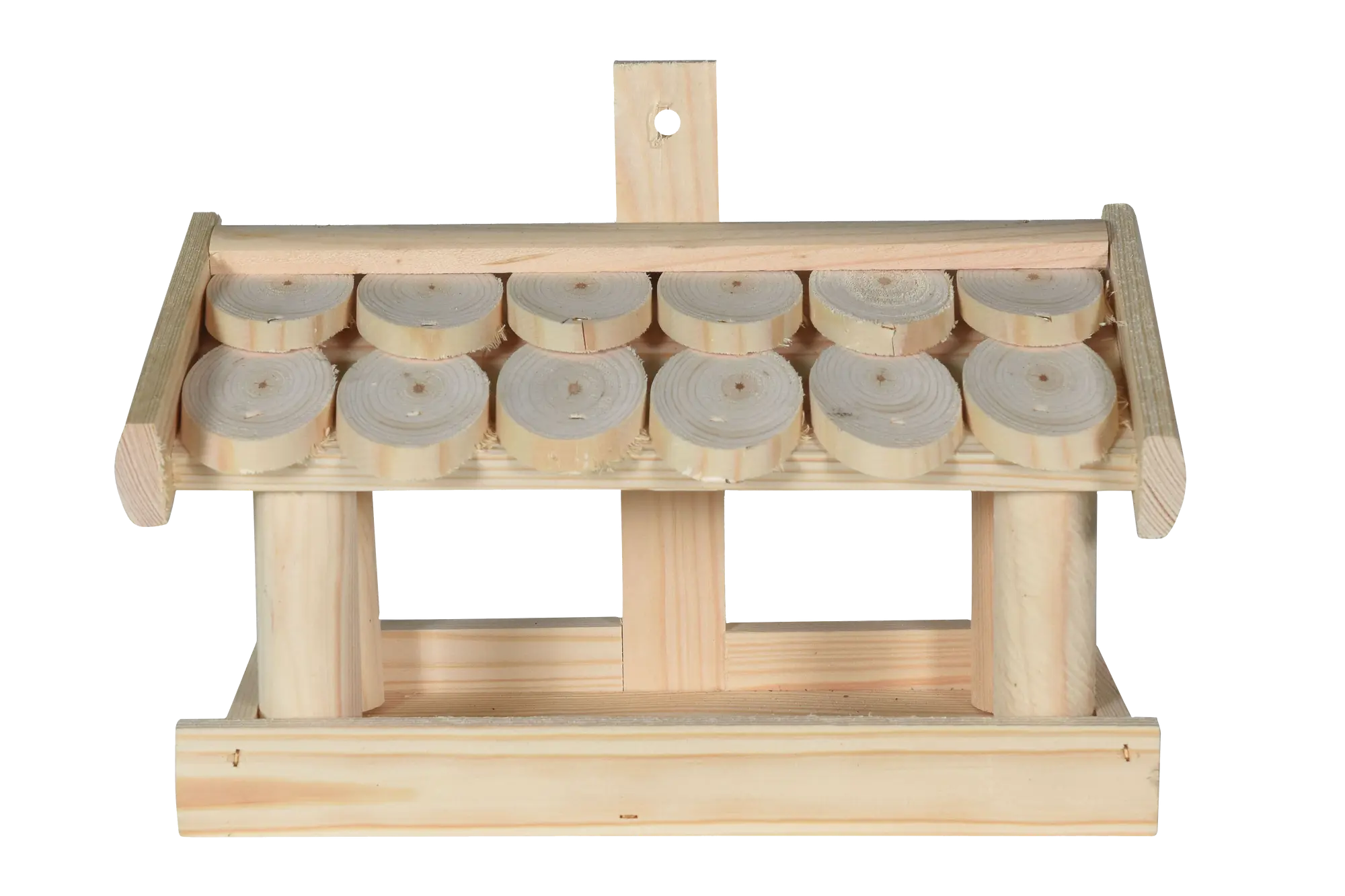 Karmnik dla ptaków 39x17x30 cm Łuska drewniany
