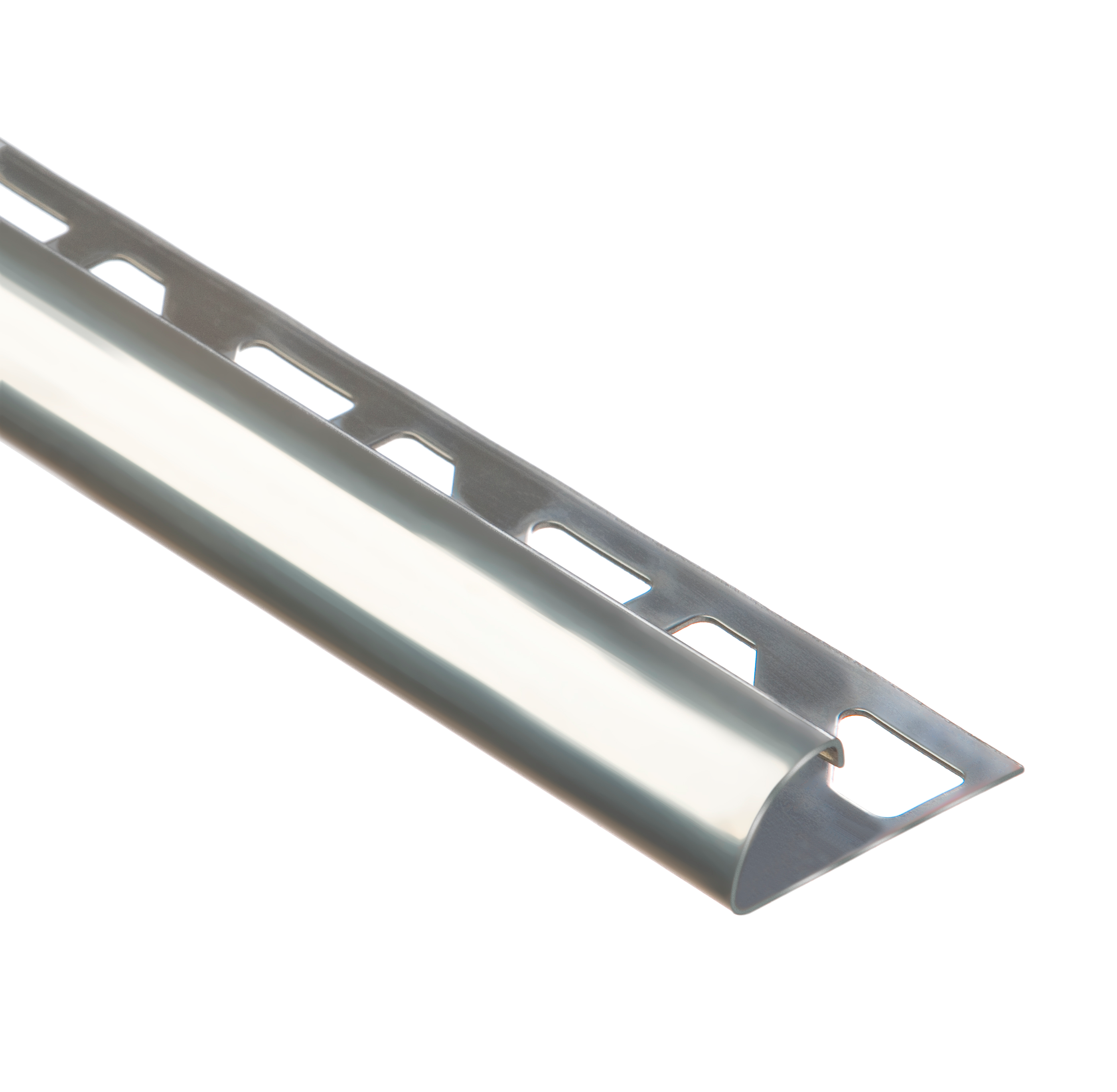 Profil do glazury zewnętrzny półokrągły 10 mm / 2.5 m Stal nierdzewna Standers