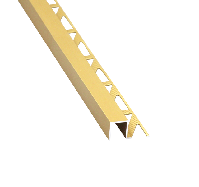 Profil wykończeniowy aluminium kwadrat 12 X 12 mm / 2.5 m Złoty Standers